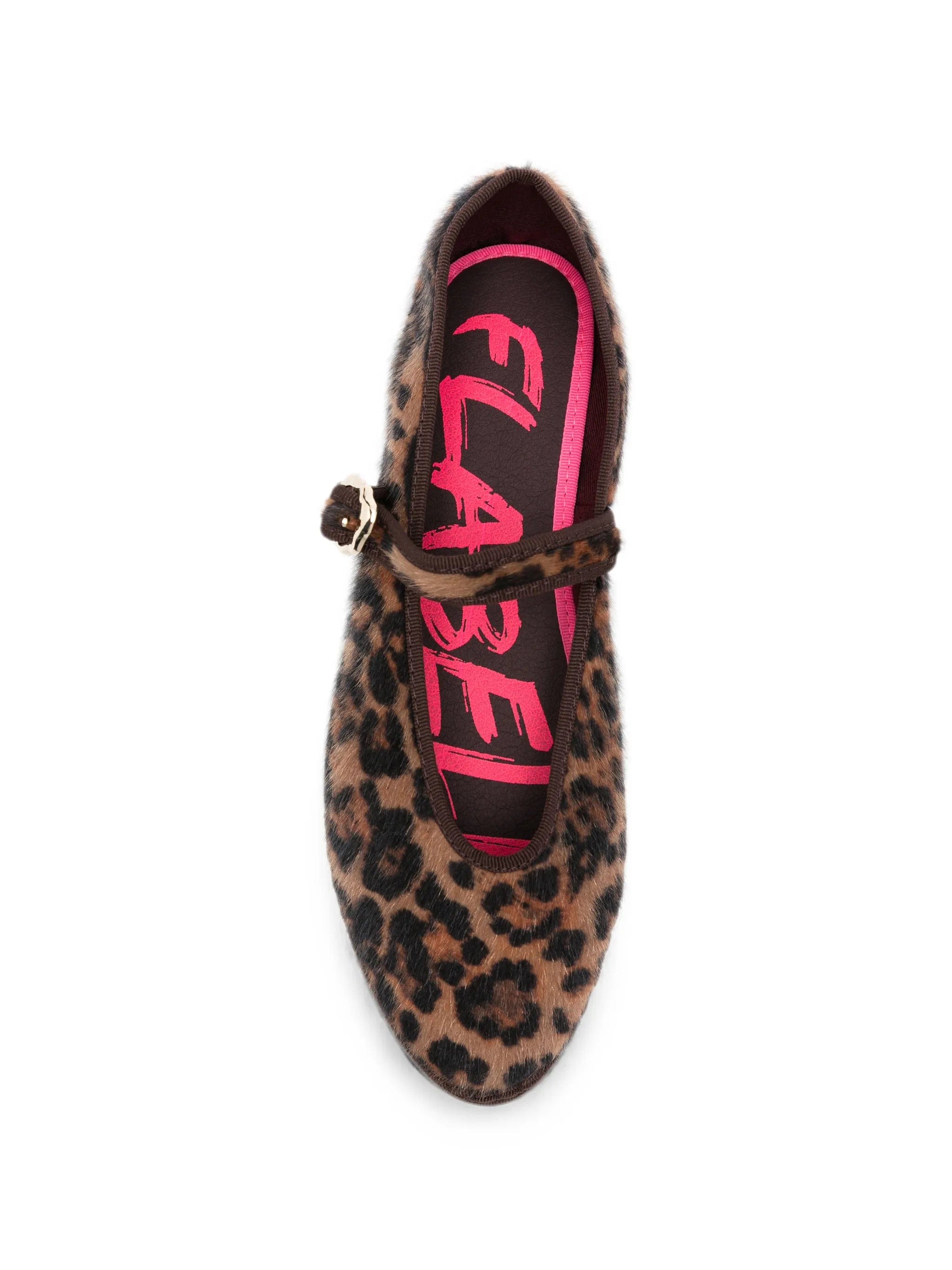 Flabelus Pierre leopard - print ballet flats