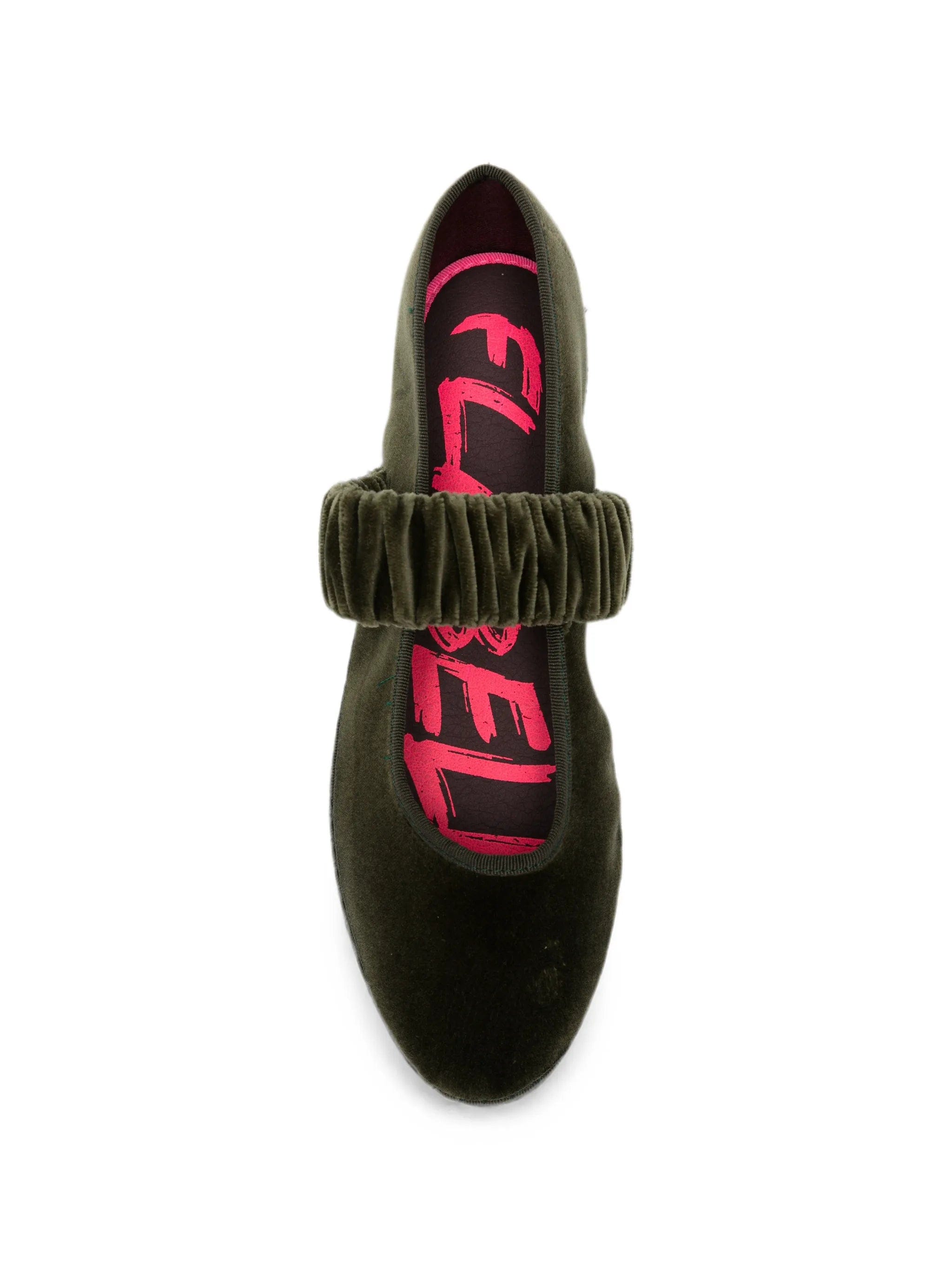 Flabelus Mafalda velvet ballet flats