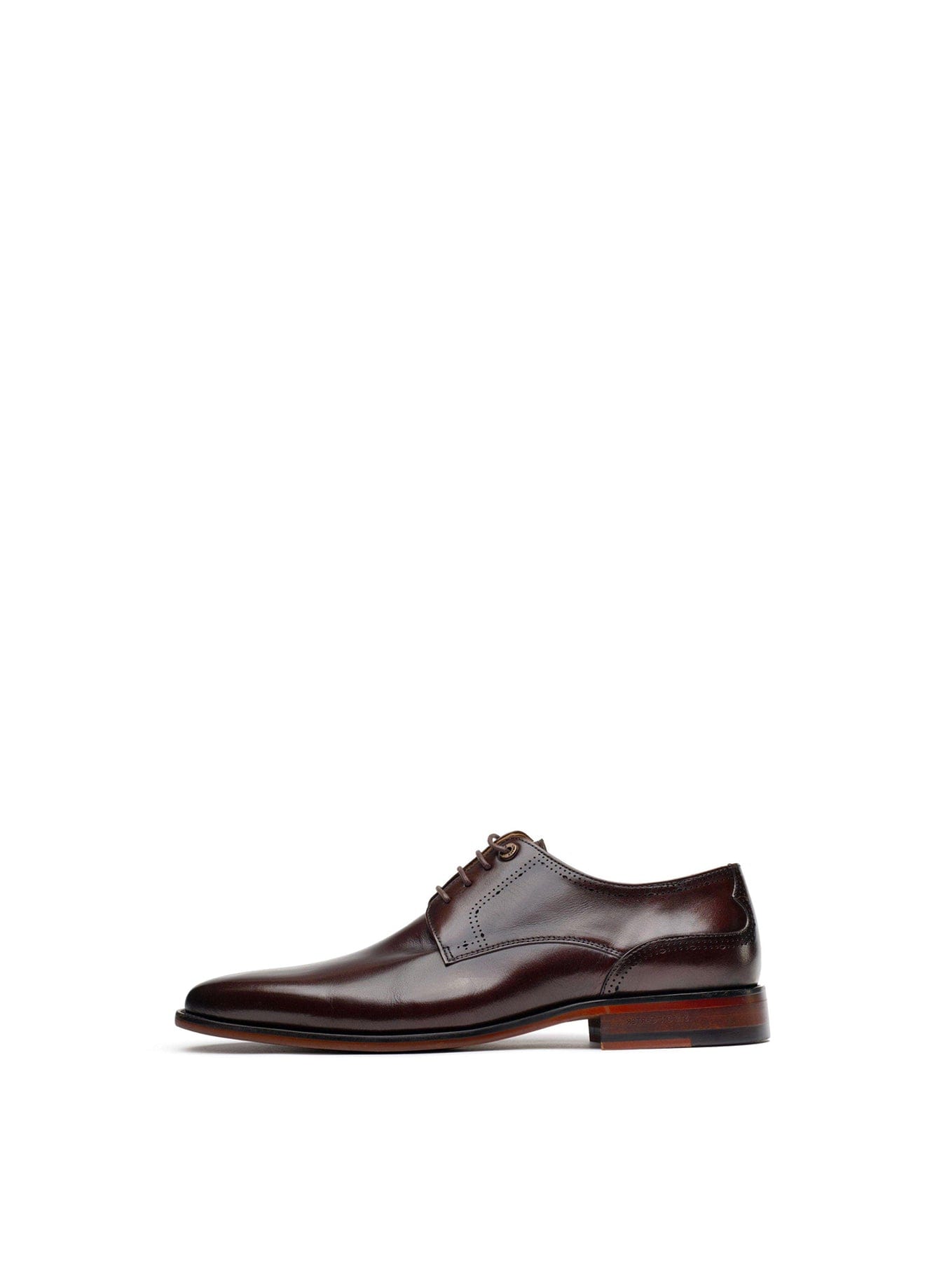 Simon Carter Warren Derby Leather Shoes Brown