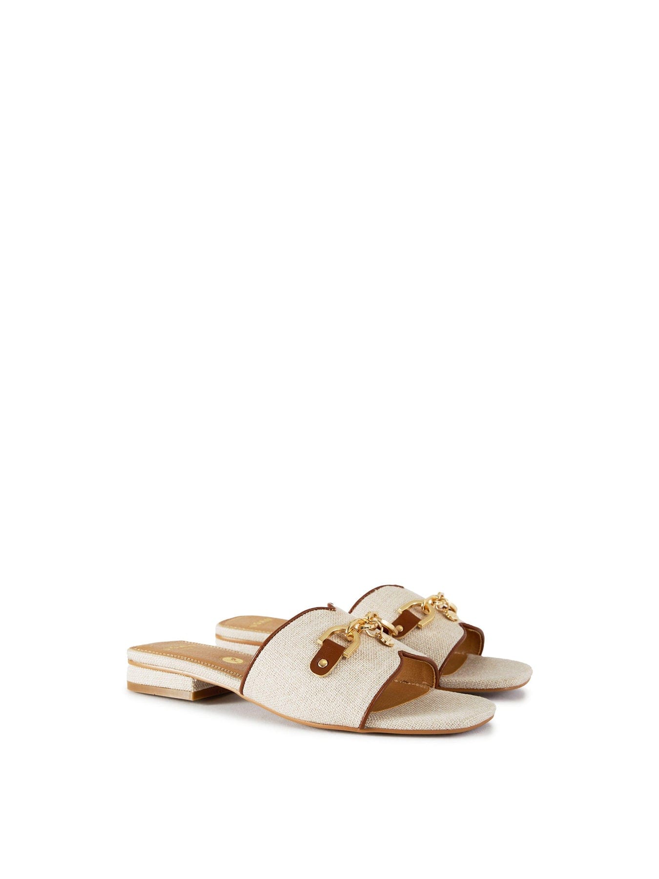 V.gan Aji Slide Sandals Neutral