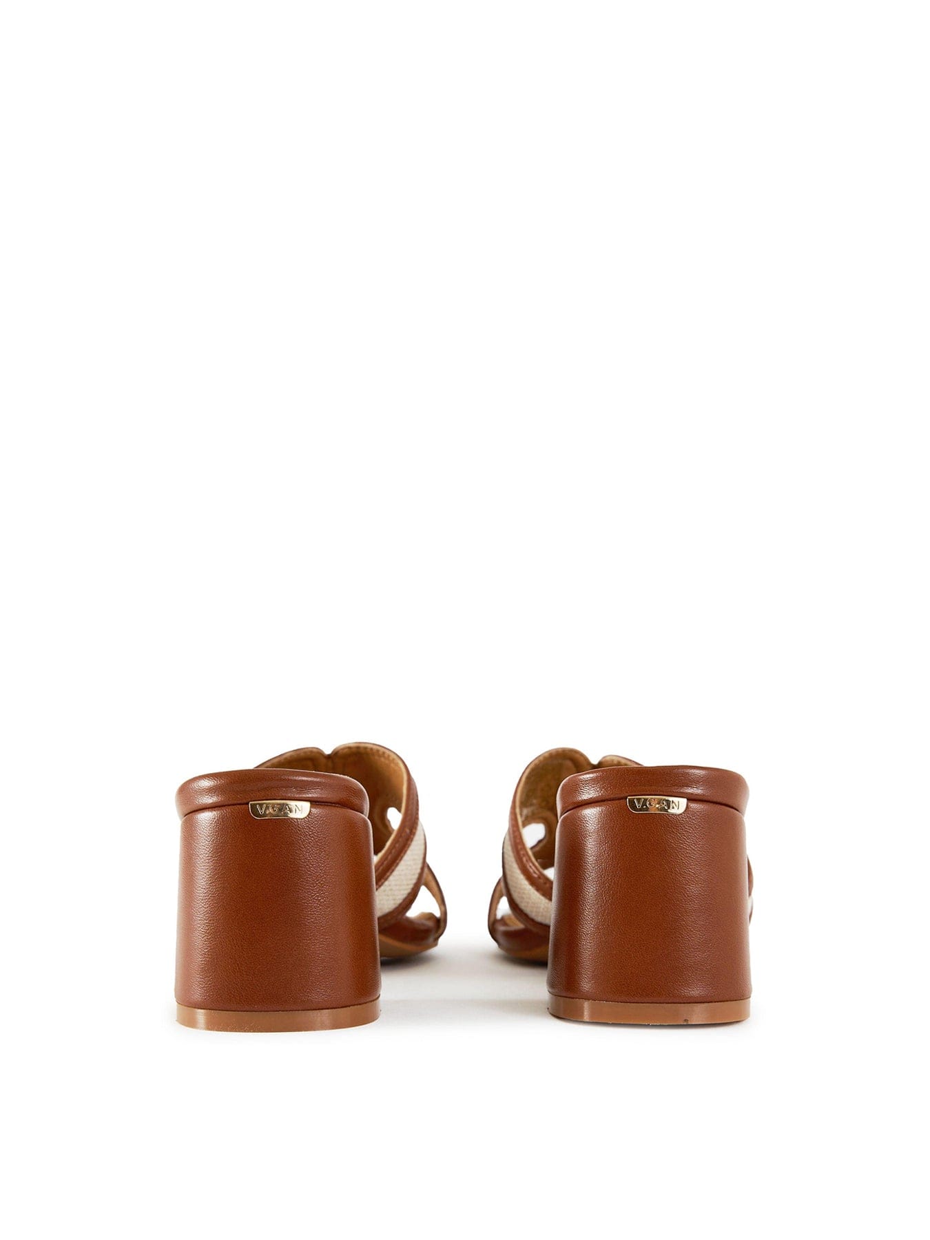V.gan Bok Heel Weave Sandals Neutral