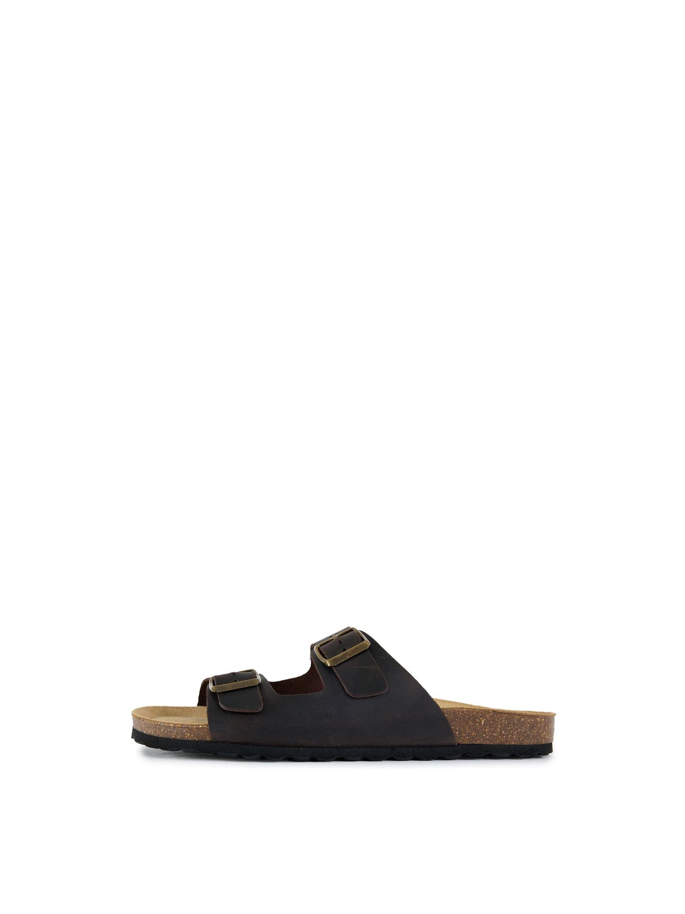 Sole Ldn Nash Footbed Leather Sandals Brown