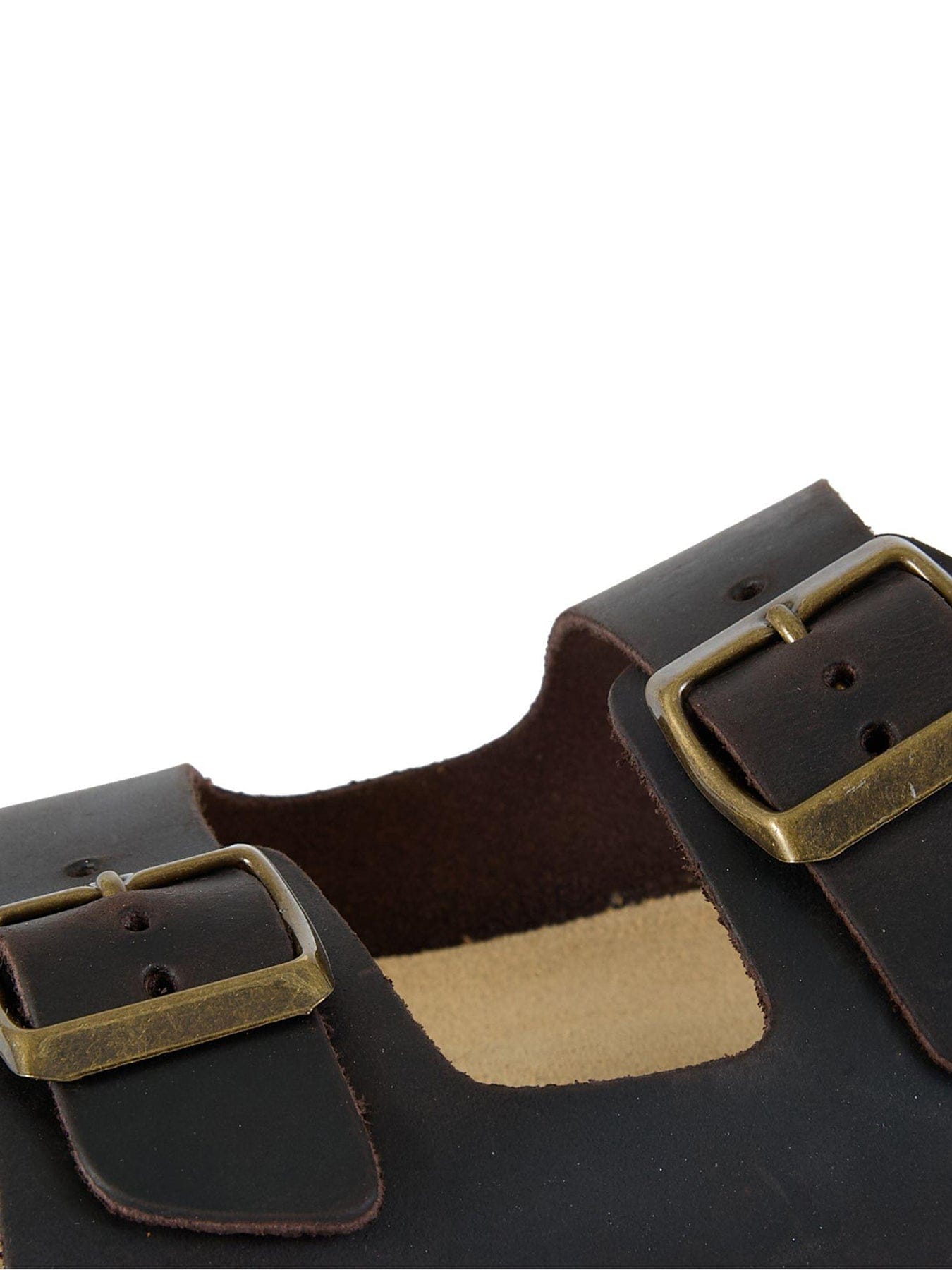 Sole Ldn Nash Footbed Leather Sandals Brown
