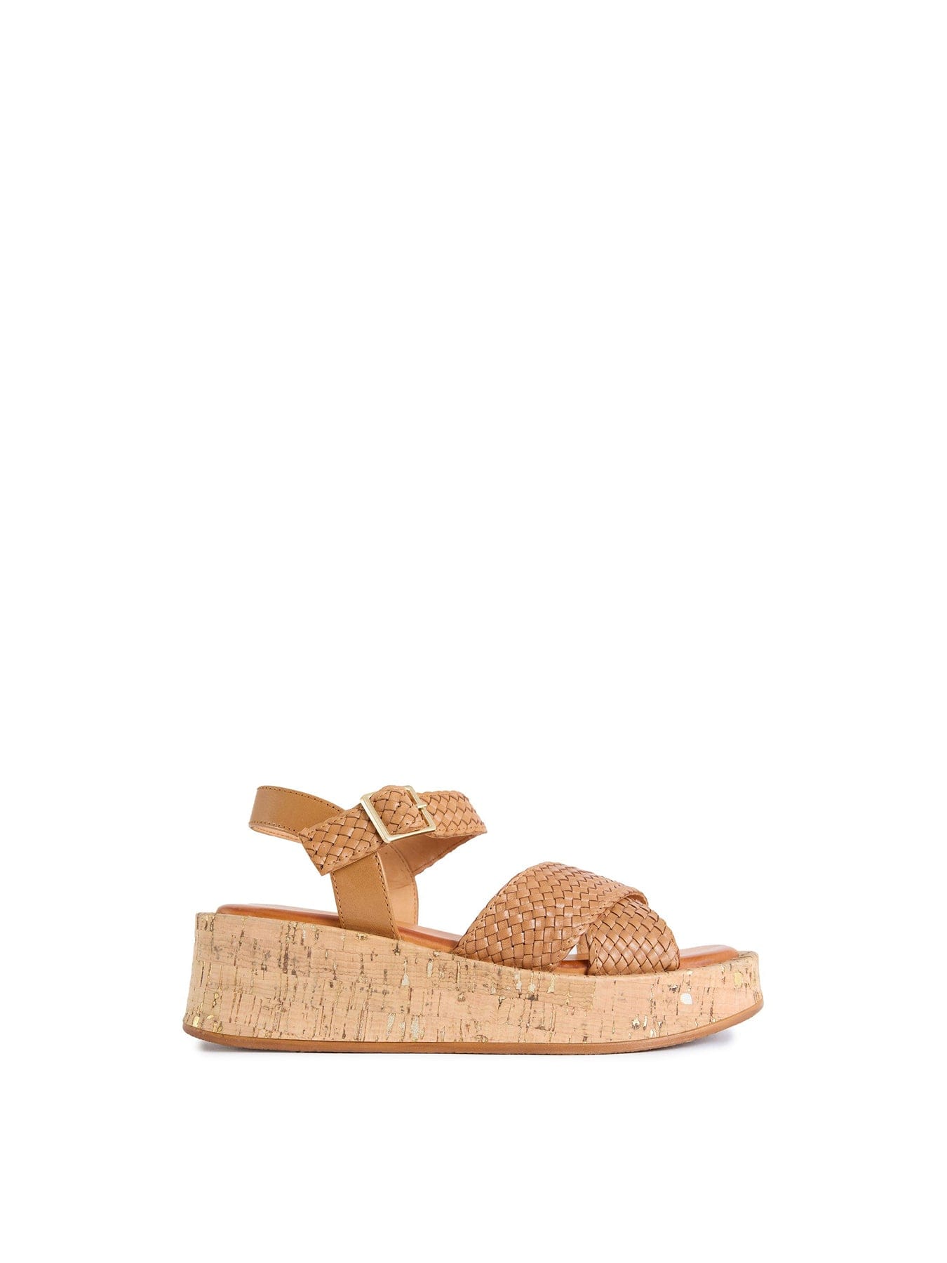 Sole Ldn Briana Flatform Sandals Tan