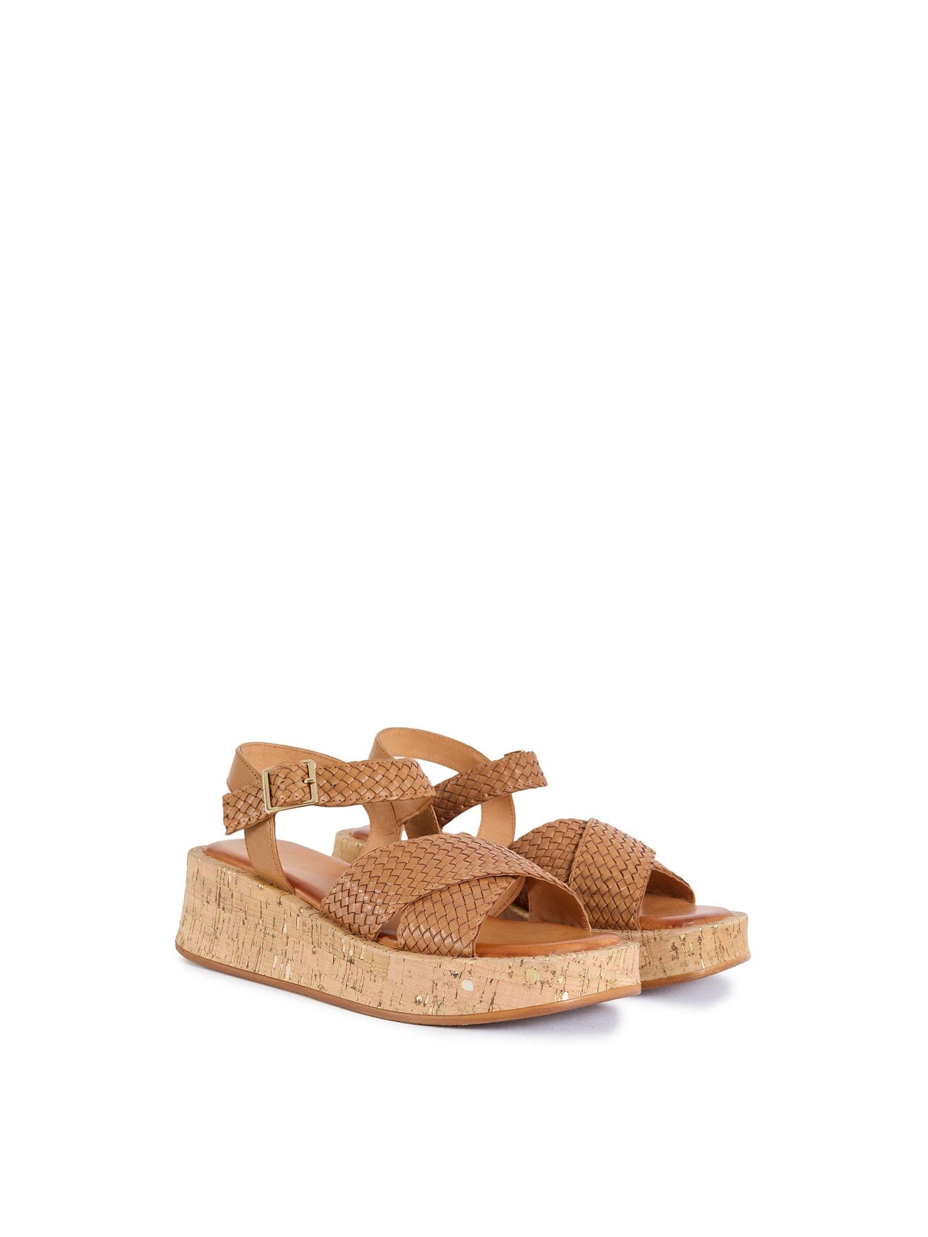 Sole Ldn Briana Flatform Sandals Tan