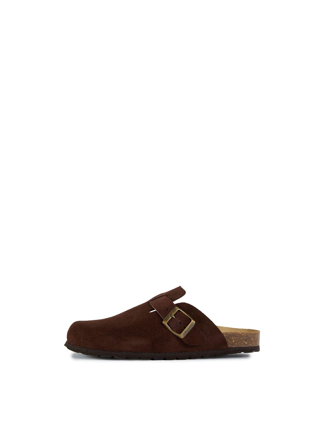 Sole Ldn Nye Footbed Mule Suede Sandals Brown