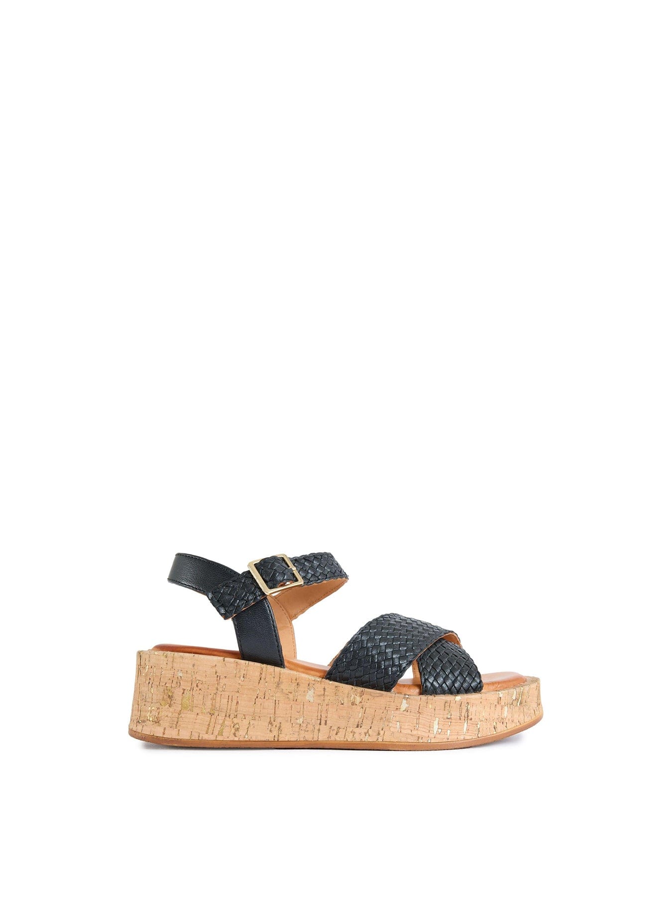 Sole Ldn Briana Flatform Sandals Black
