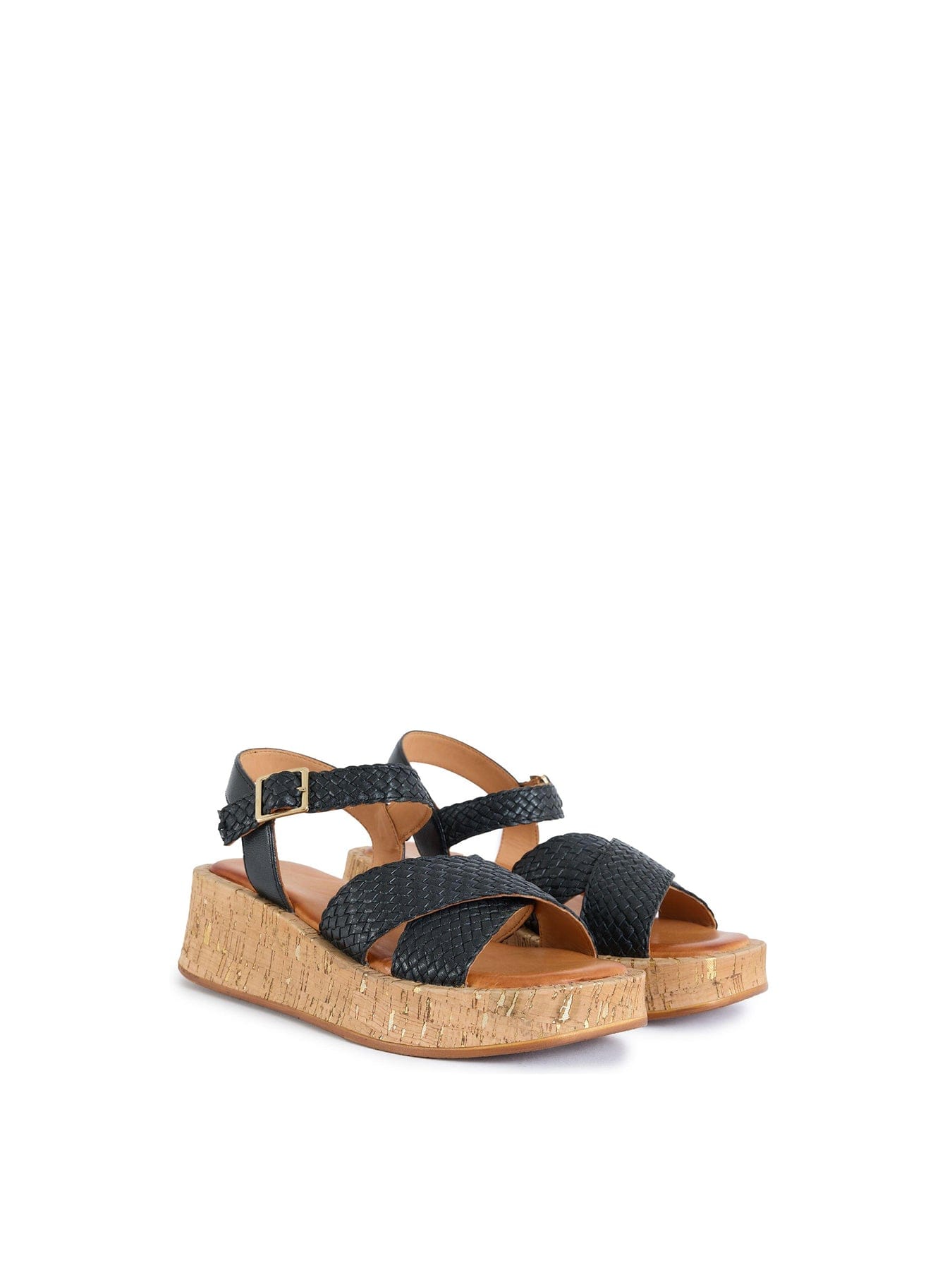 Sole Ldn Briana Flatform Sandals Black