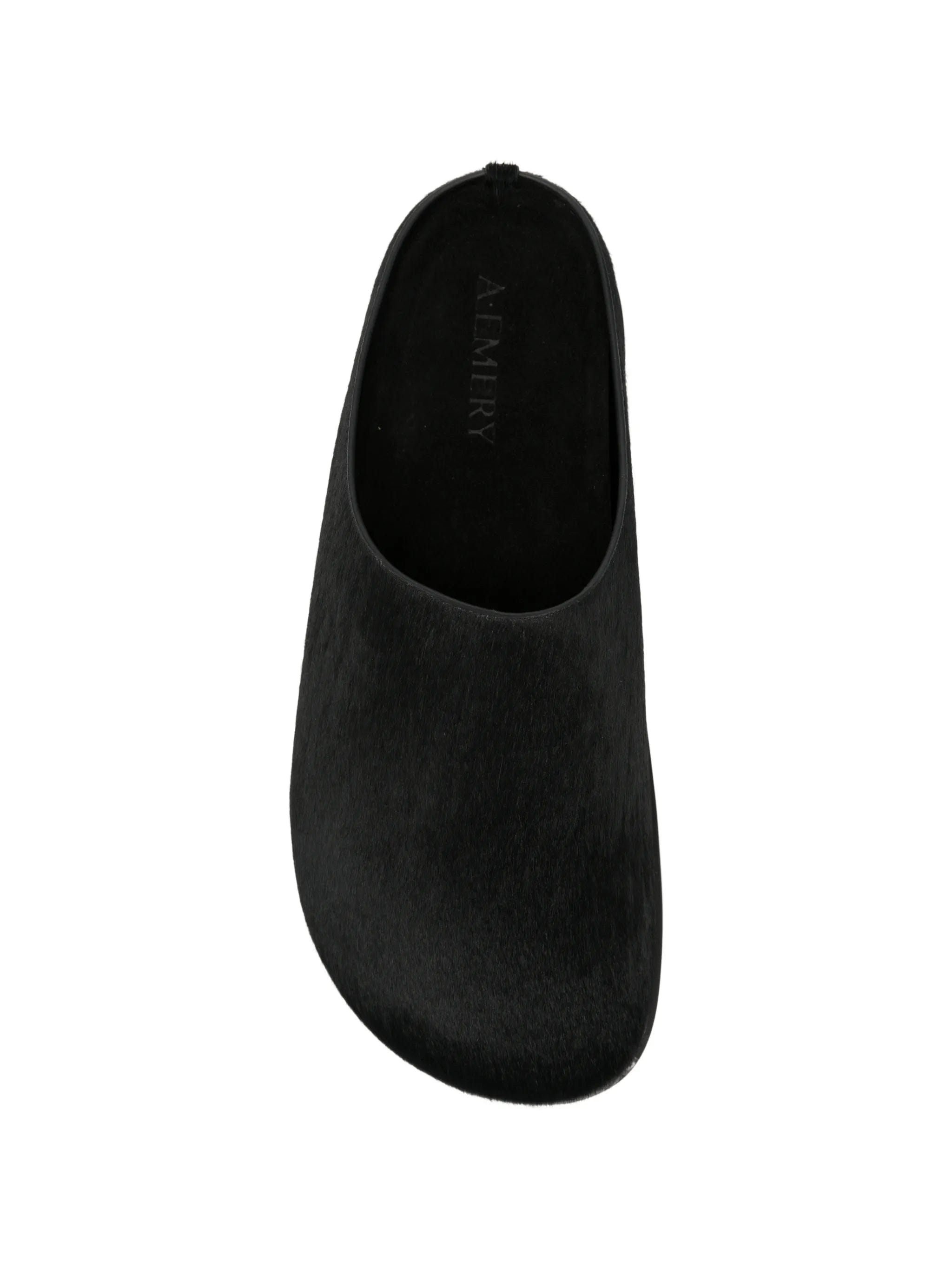 A.emery Lou calf hair clogs