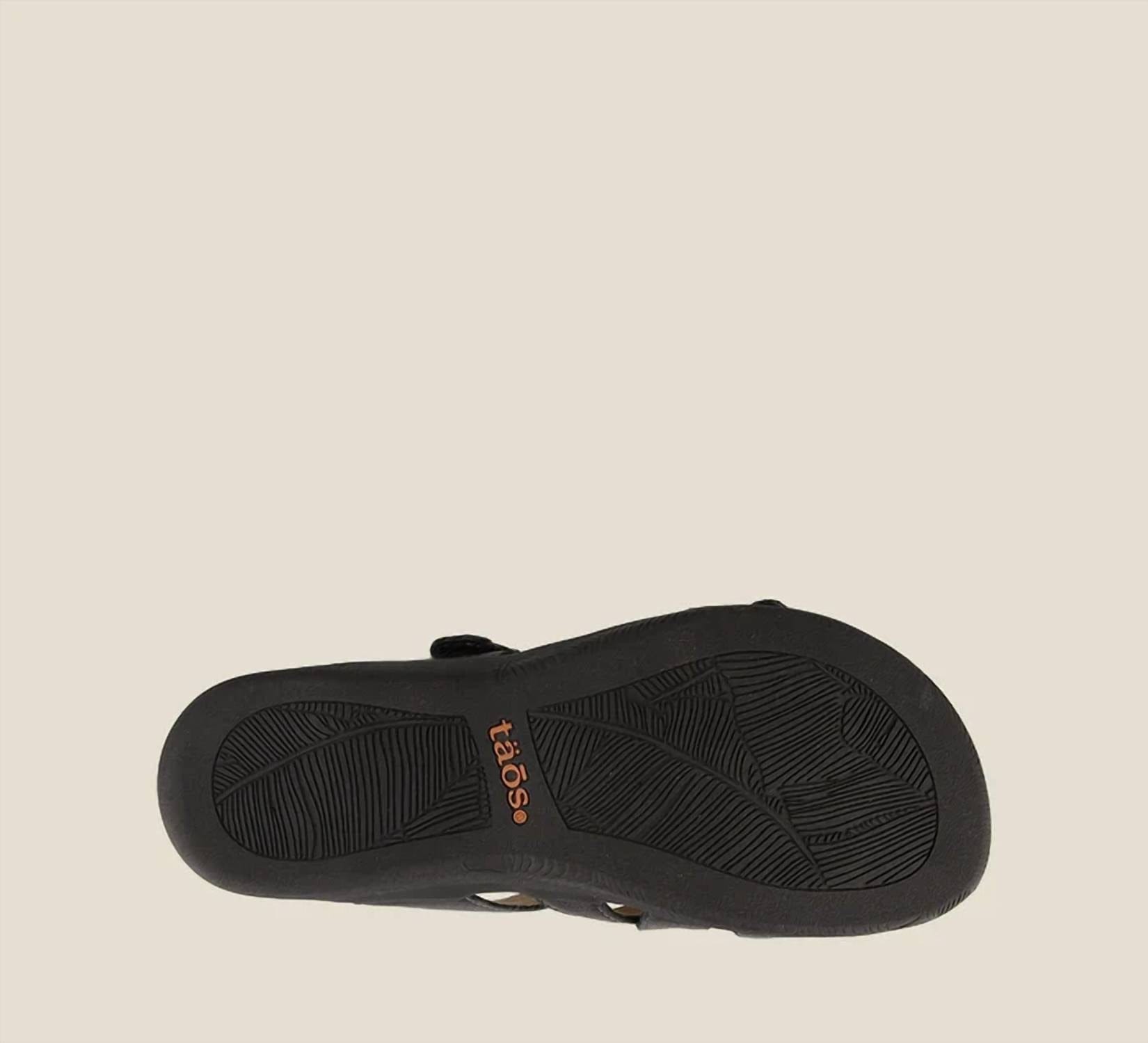 S/Double Women's Double U Sandals In Black