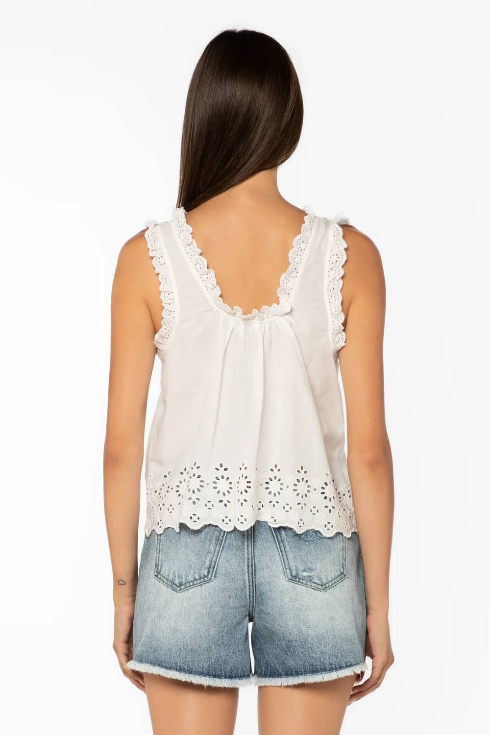 WHITE* Rosabel Tank Top In White