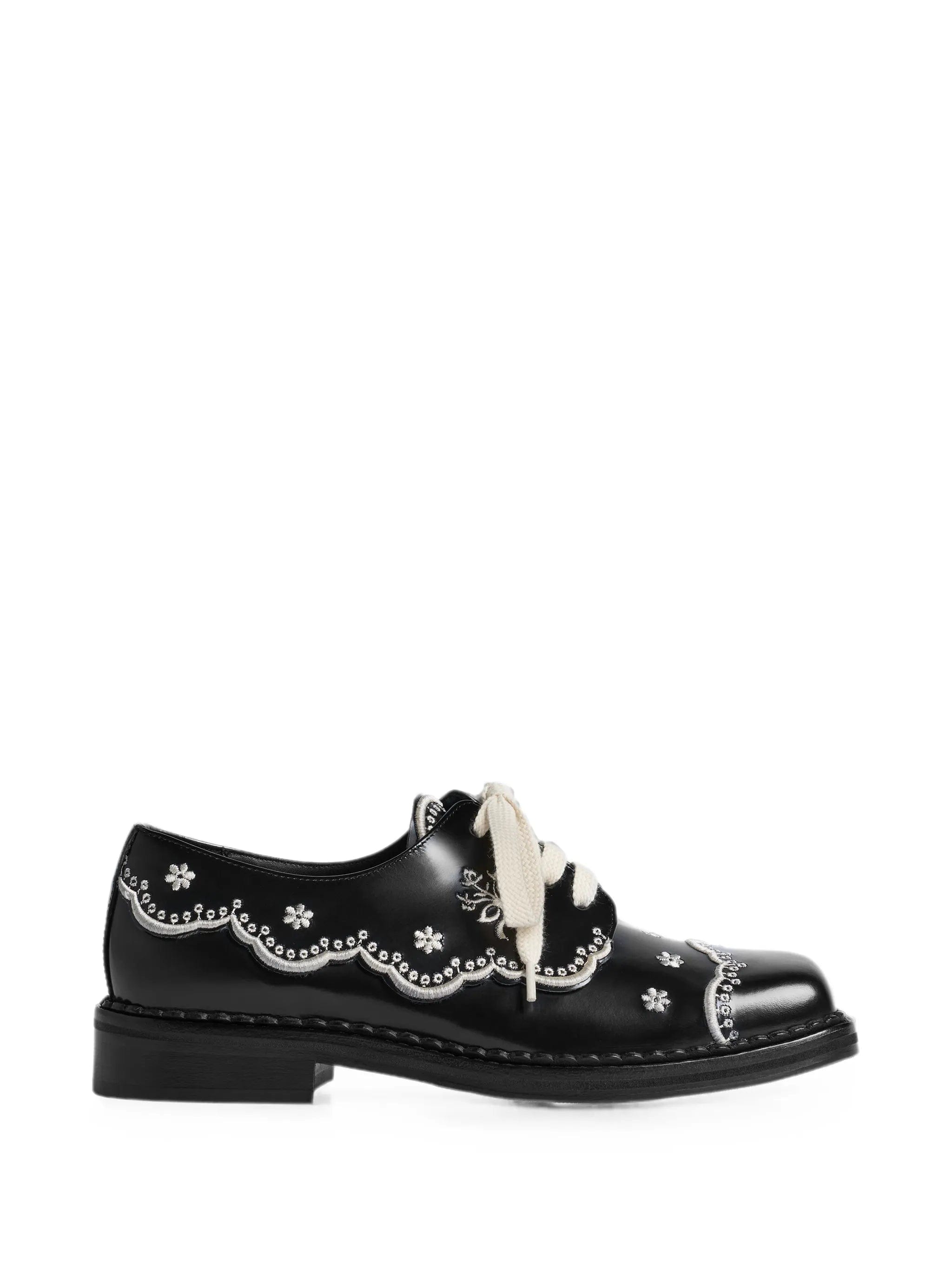 Simone Rocha floral - lace Derby shoes