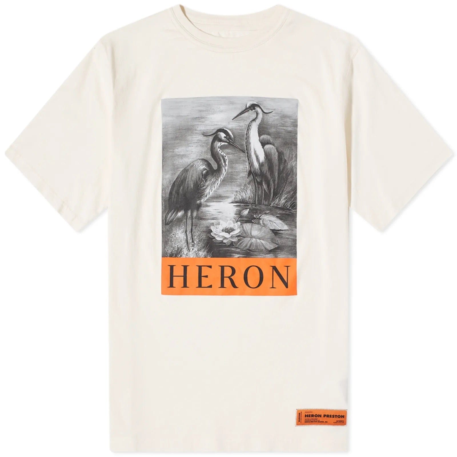 Heron Preston Heron BW Oversized T - Shirt White Black