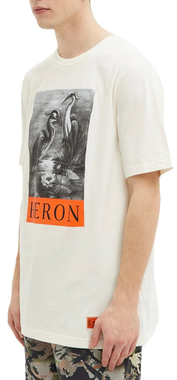 Heron Preston Heron BW Oversized T - Shirt White Black