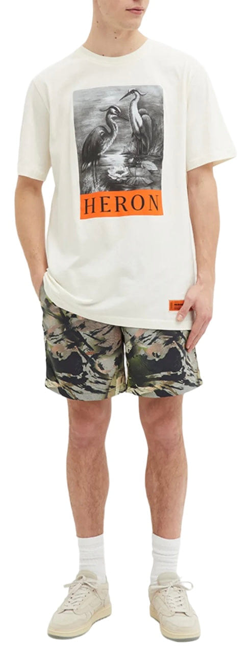 Heron Preston Heron BW Oversized T - Shirt White Black