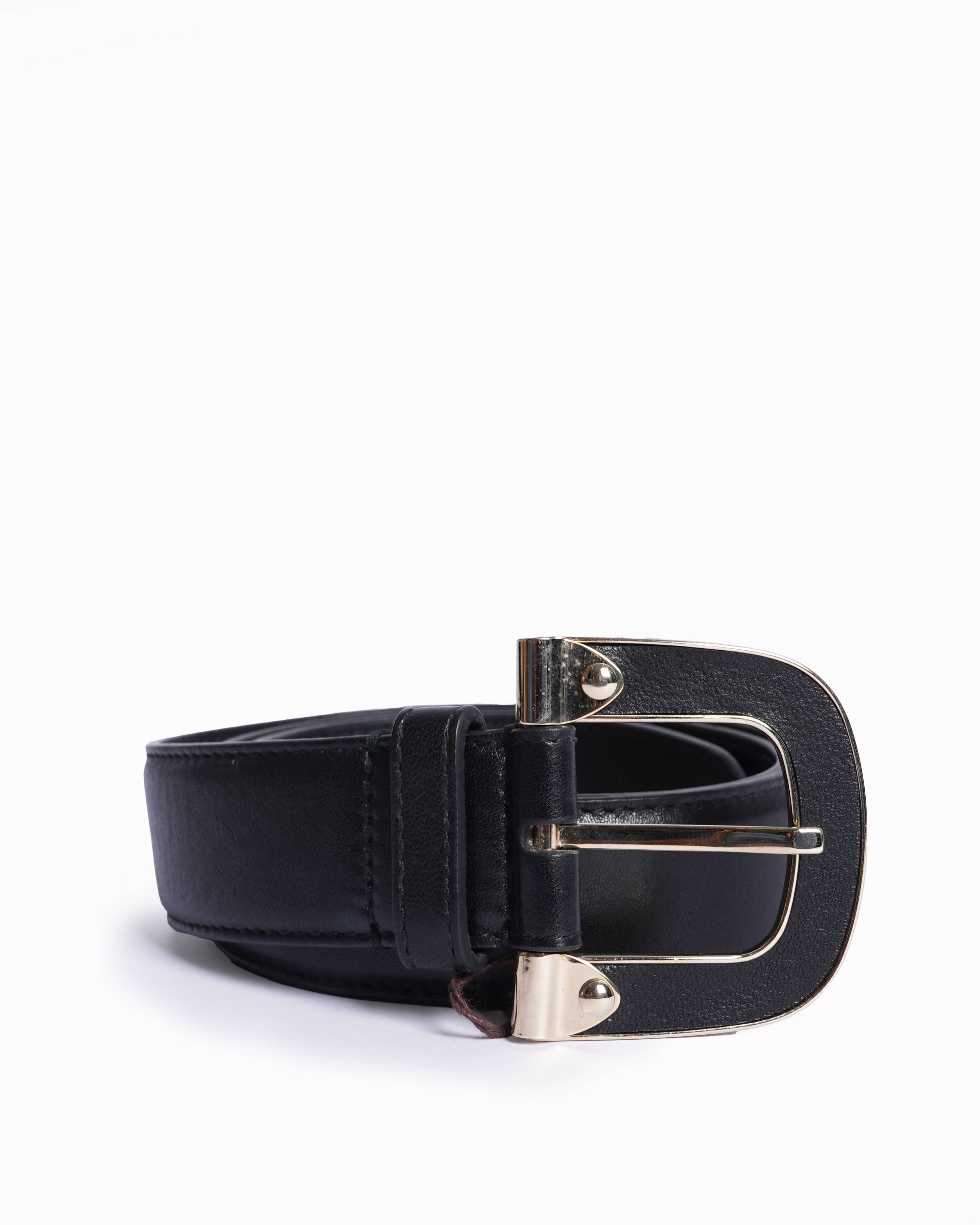 Bally New Bally Black Leather belt