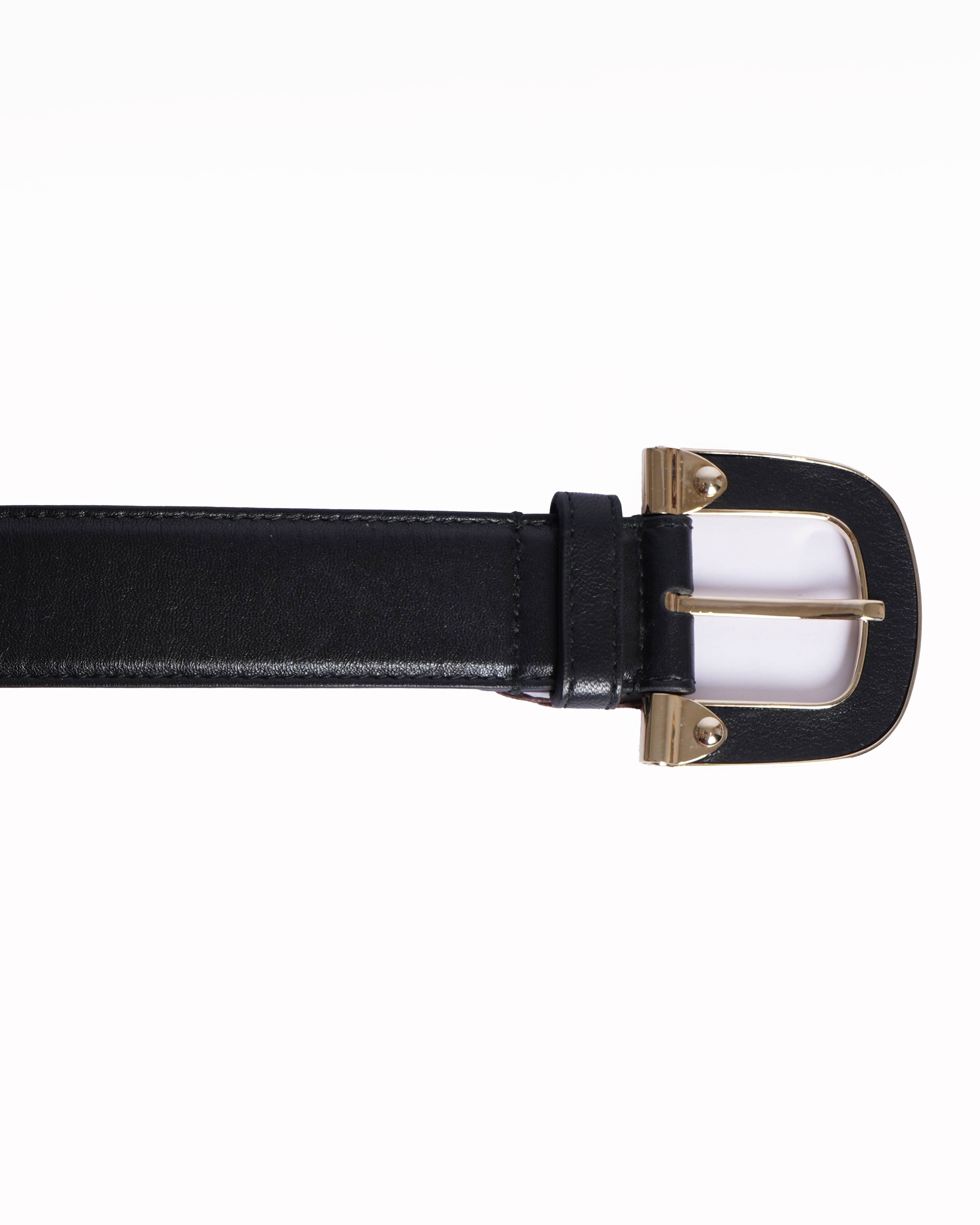 Bally New Bally Black Leather belt