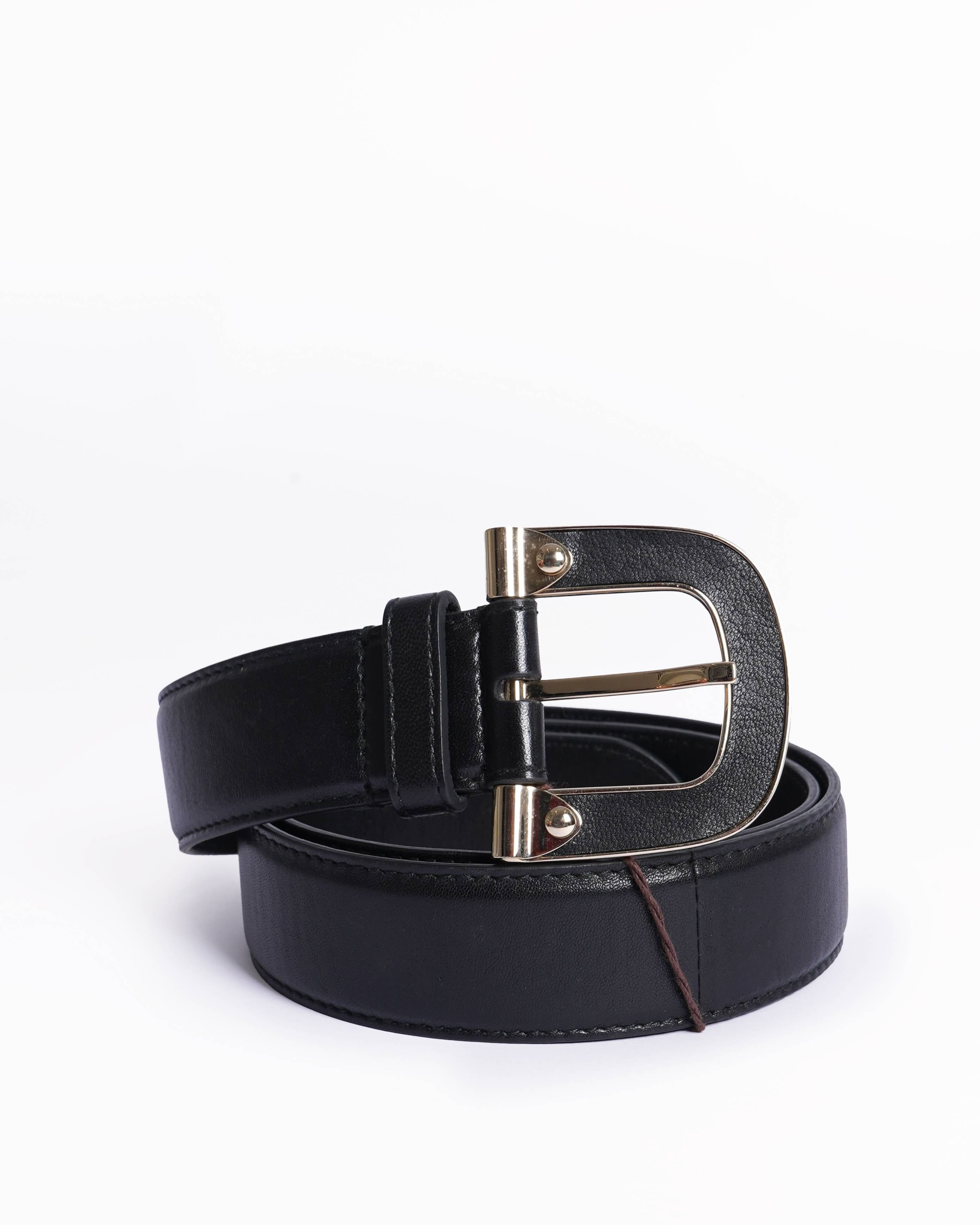 Bally New Bally Black Leather belt