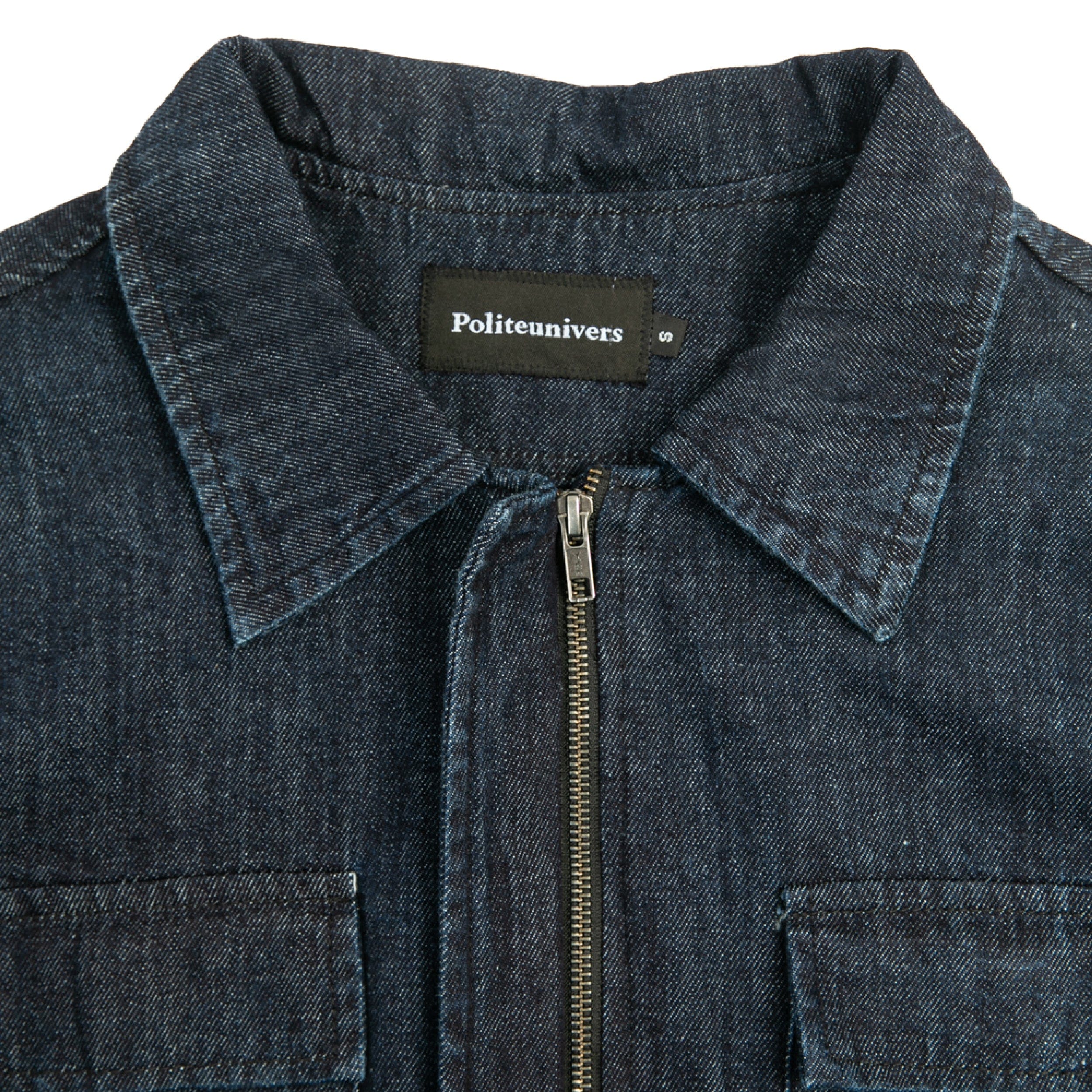 Politeunivers 01 Biker Jacket - Dark Indigo Stone Wash