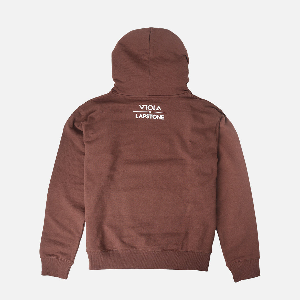 Lapstone & Hammer LAPSTONE x VIOLA x IVERSON SPLIT FACE HOODIE - BROWN