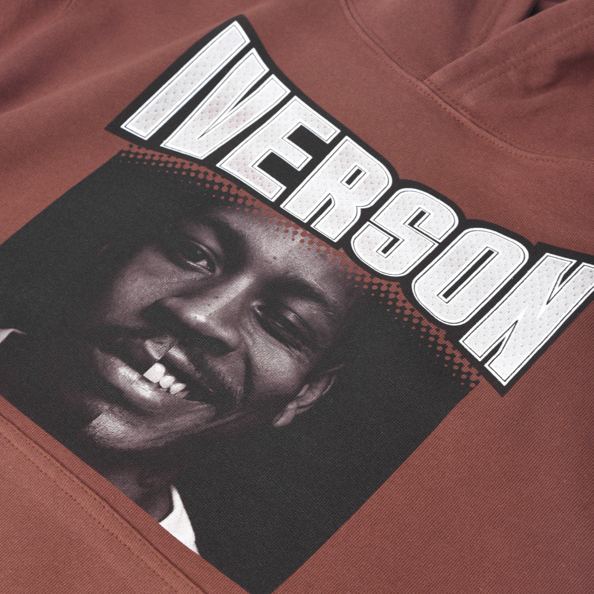 Lapstone & Hammer LAPSTONE x VIOLA x IVERSON SPLIT FACE HOODIE - BROWN