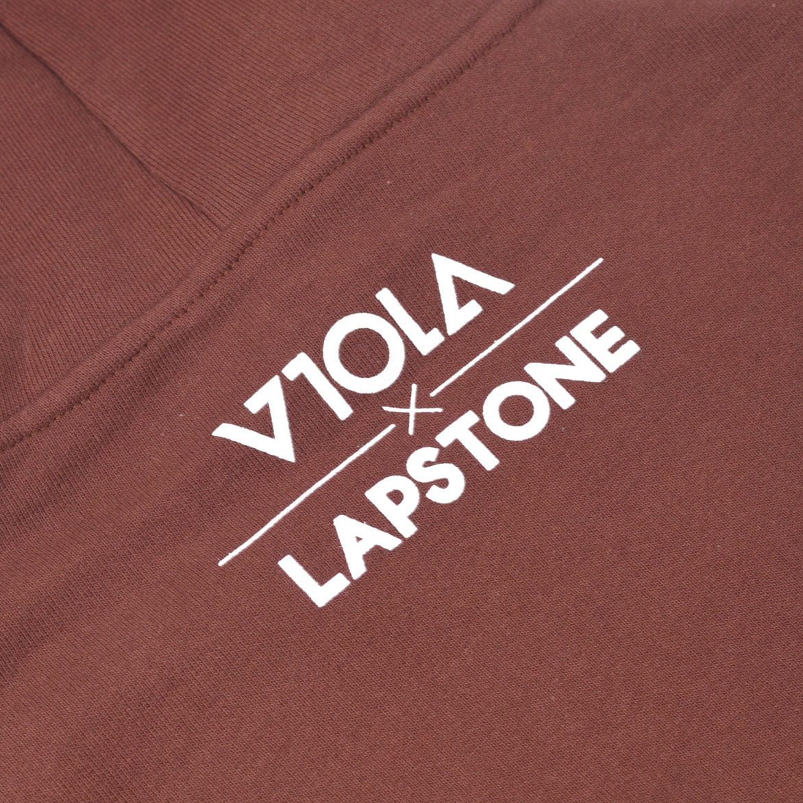 Lapstone & Hammer LAPSTONE x VIOLA x IVERSON SPLIT FACE HOODIE - BROWN