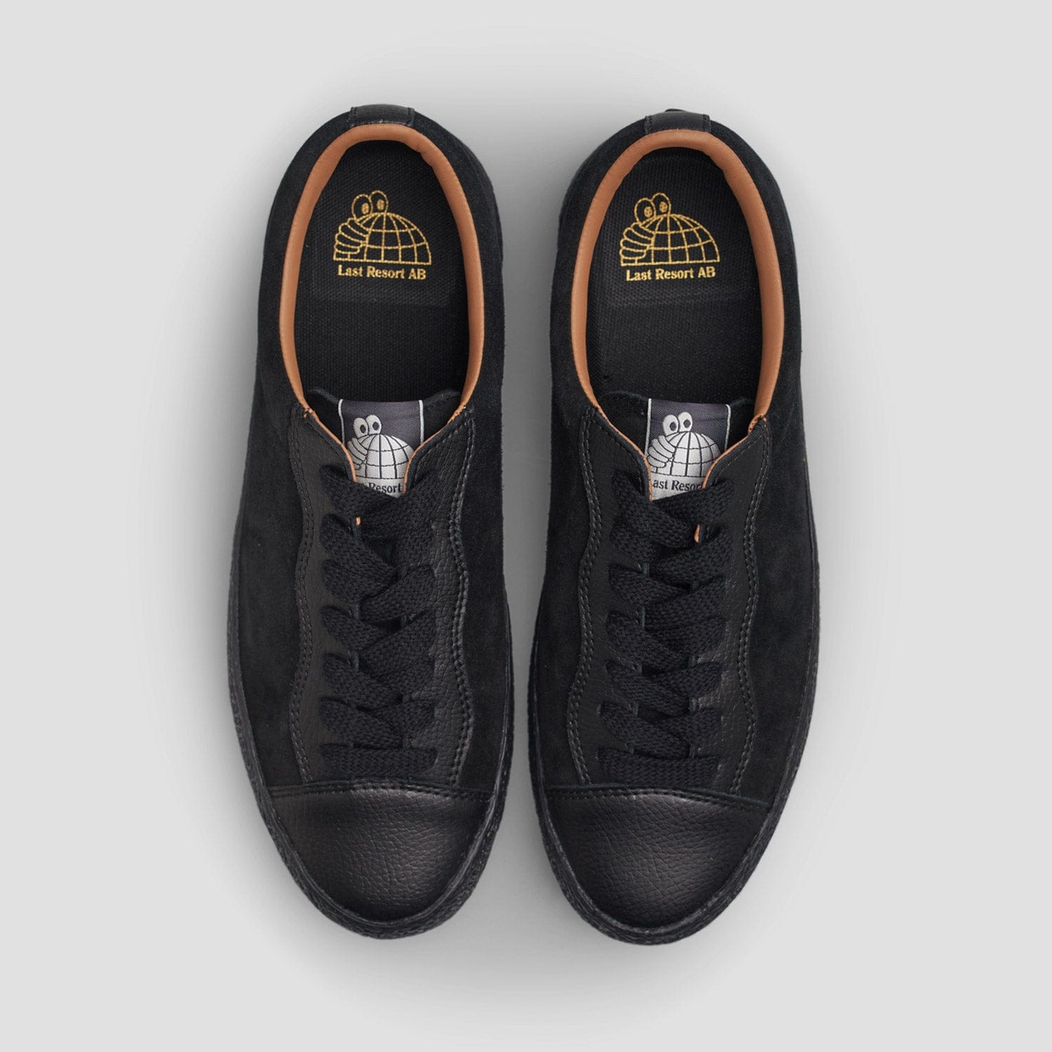 Last Resort AB VM002 Suede Leather Skate Shoes Black / Black