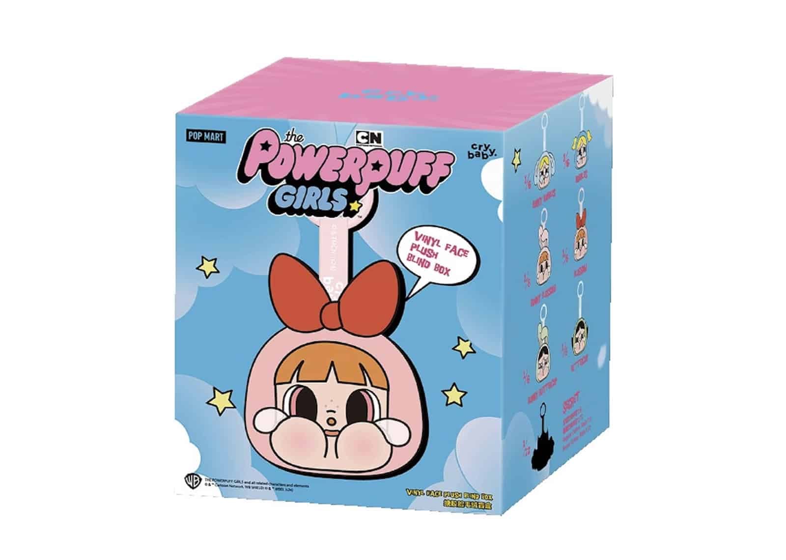 Pop Mart (labubu) Pop Mart CryBaby x Powerpuff Girls Series Vinyl Face Plush Blind Box