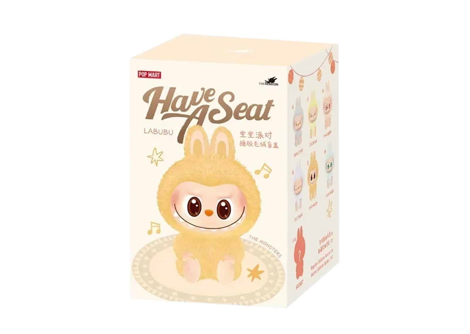Pop Mart (labubu) The Monsters 2.0 Have a Seat Vinyl Plush Blind Box