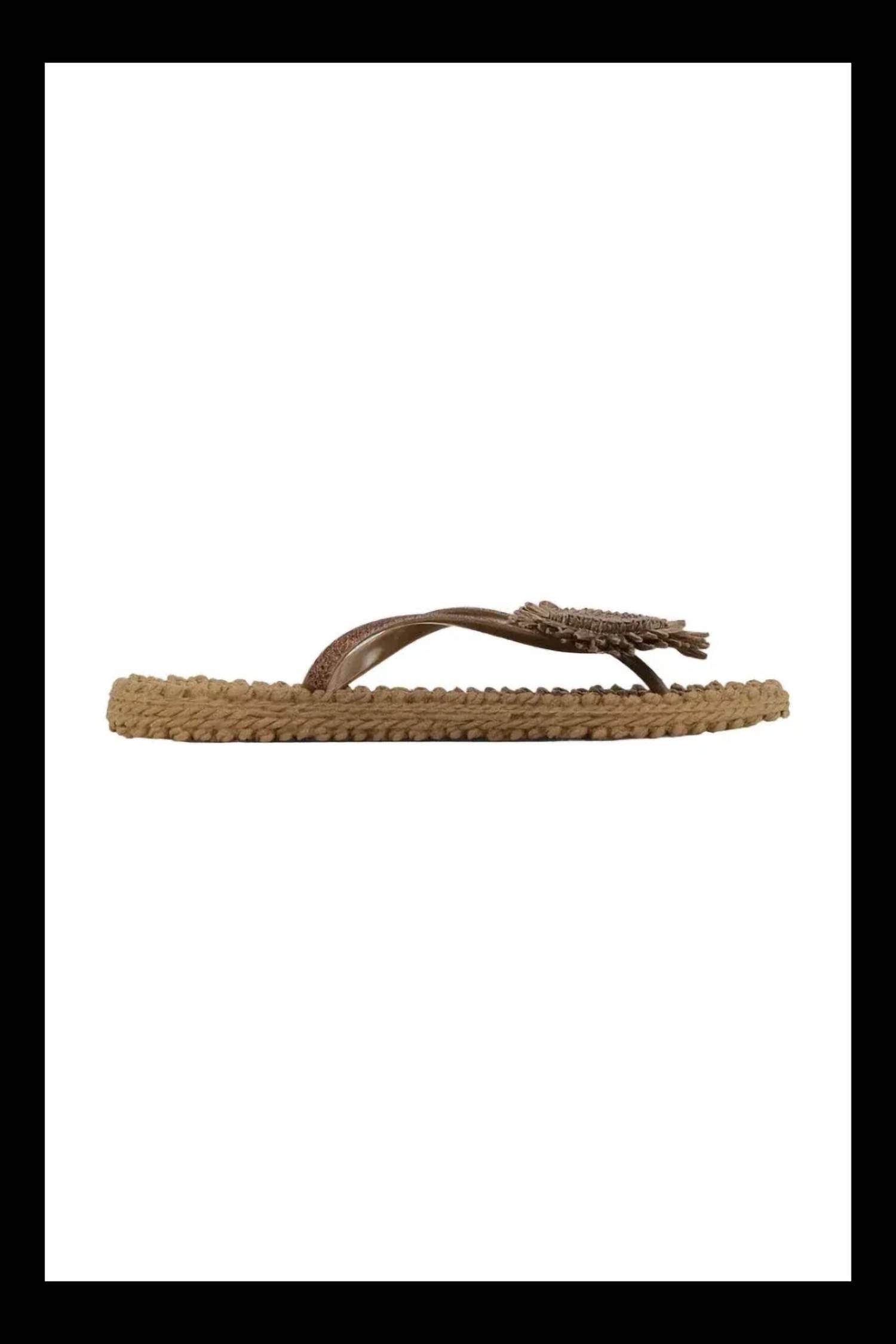 Flower Women's Cheerful Flower Flip Flops In Mocha