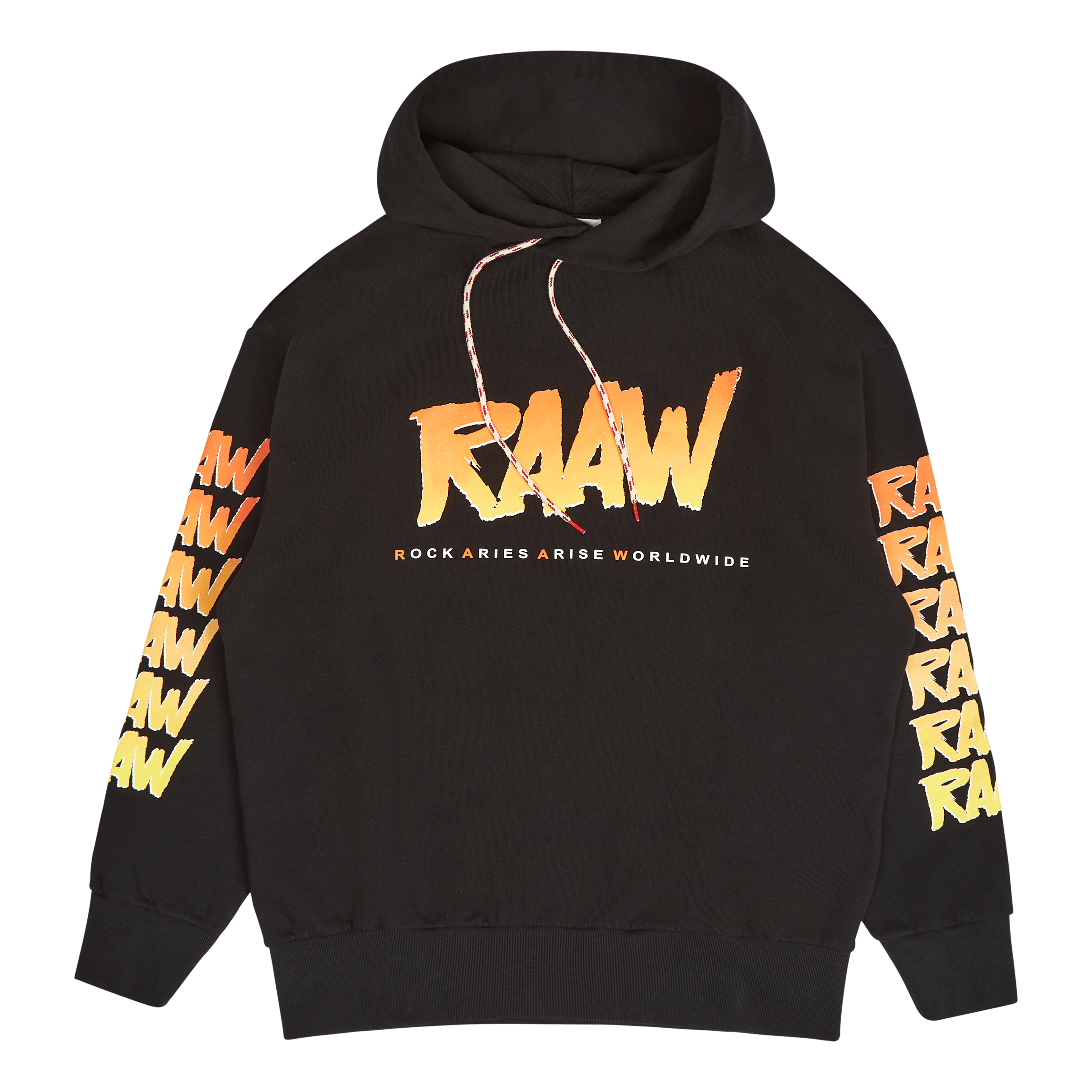 Aries Raaw Hoodie Black