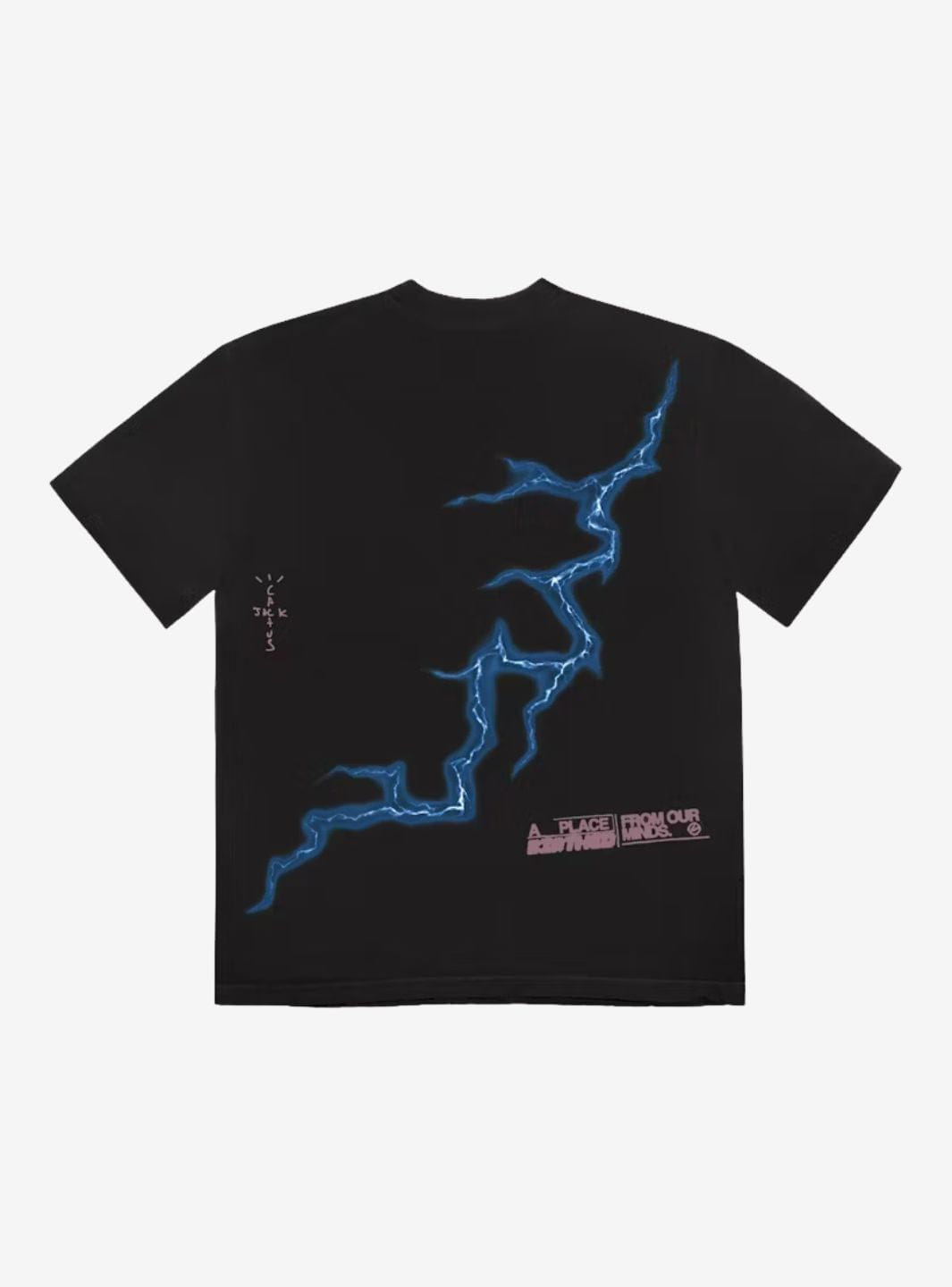 Cactus Jack Travis Scott Cactus Jack For Fragment Danger T - Shirt Washed Black