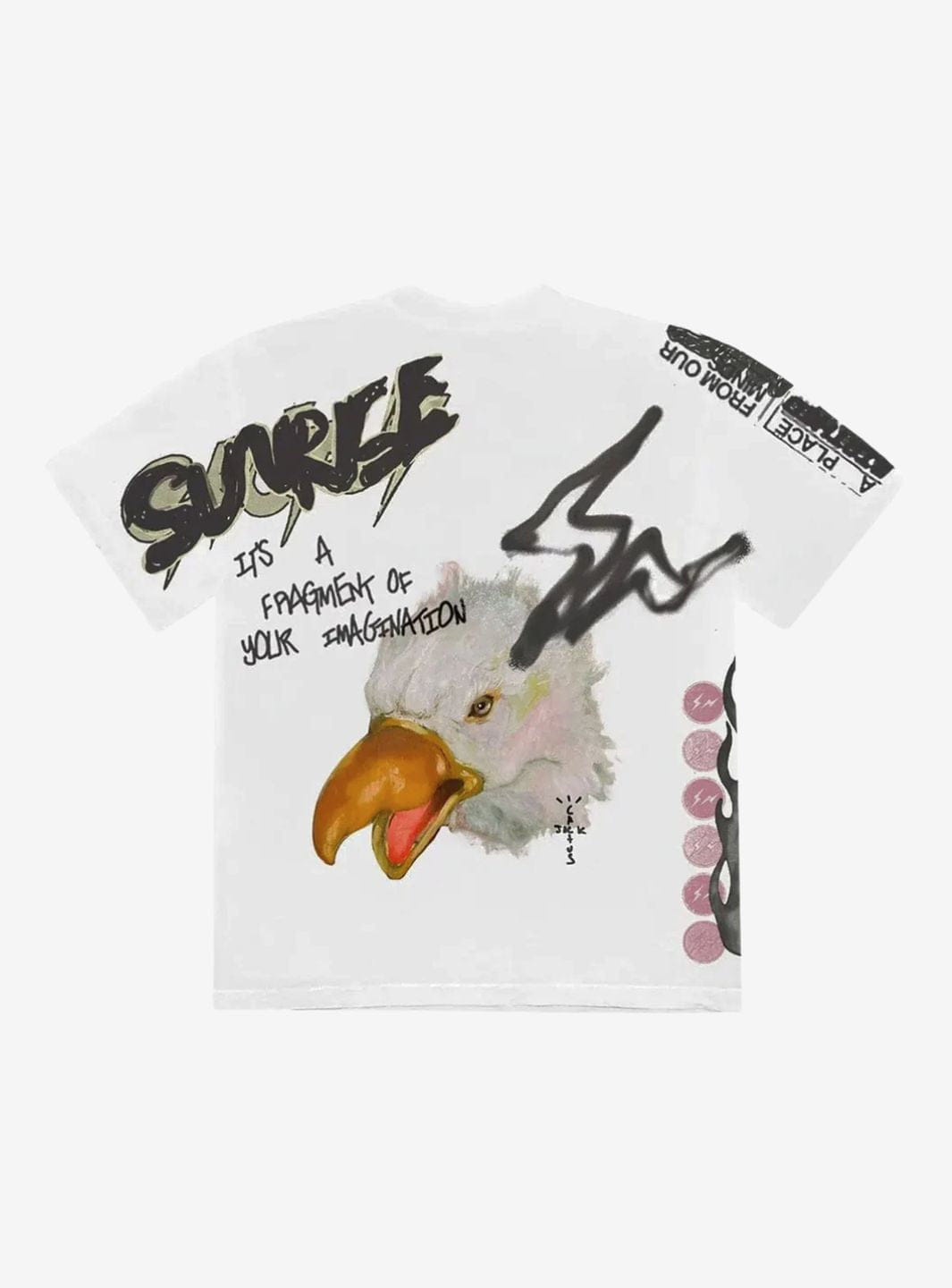 Cactus Jack Travis Scott Cactus Jack For Fragment Sunrise T - Shirt White