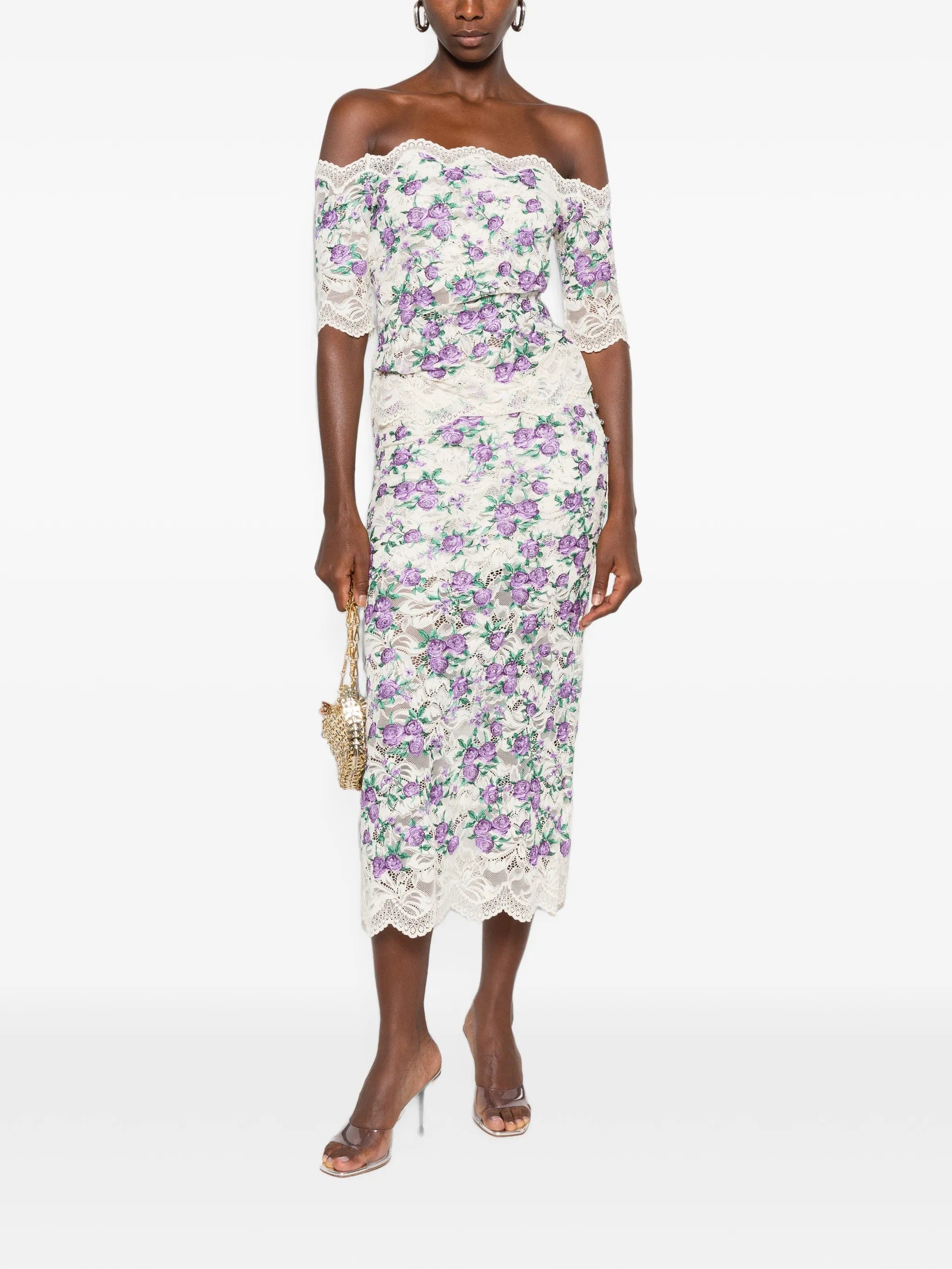 Rabanne embroidered lace - trim top