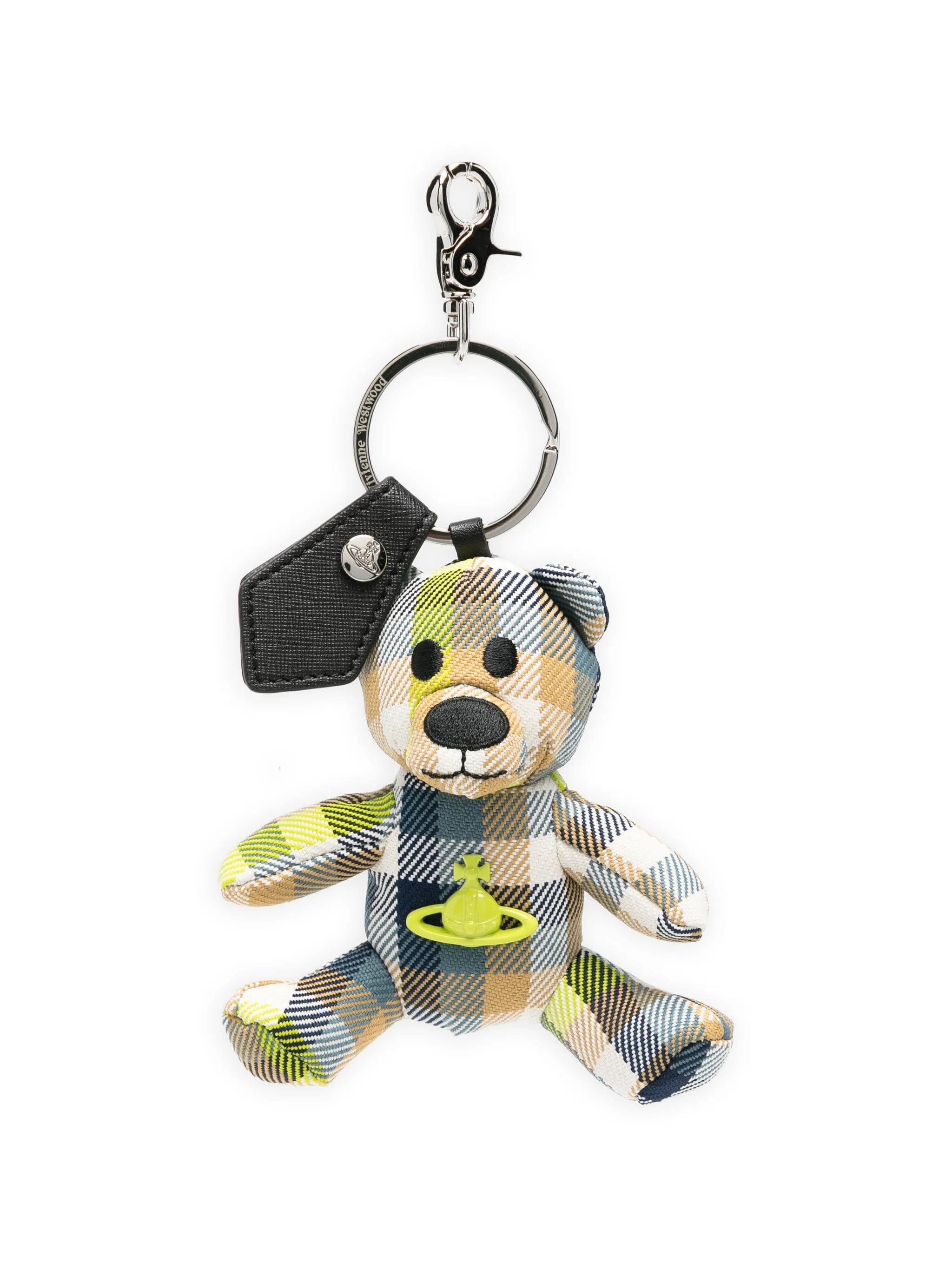 Vivienne Westwood Teddy Bear tartan keyring