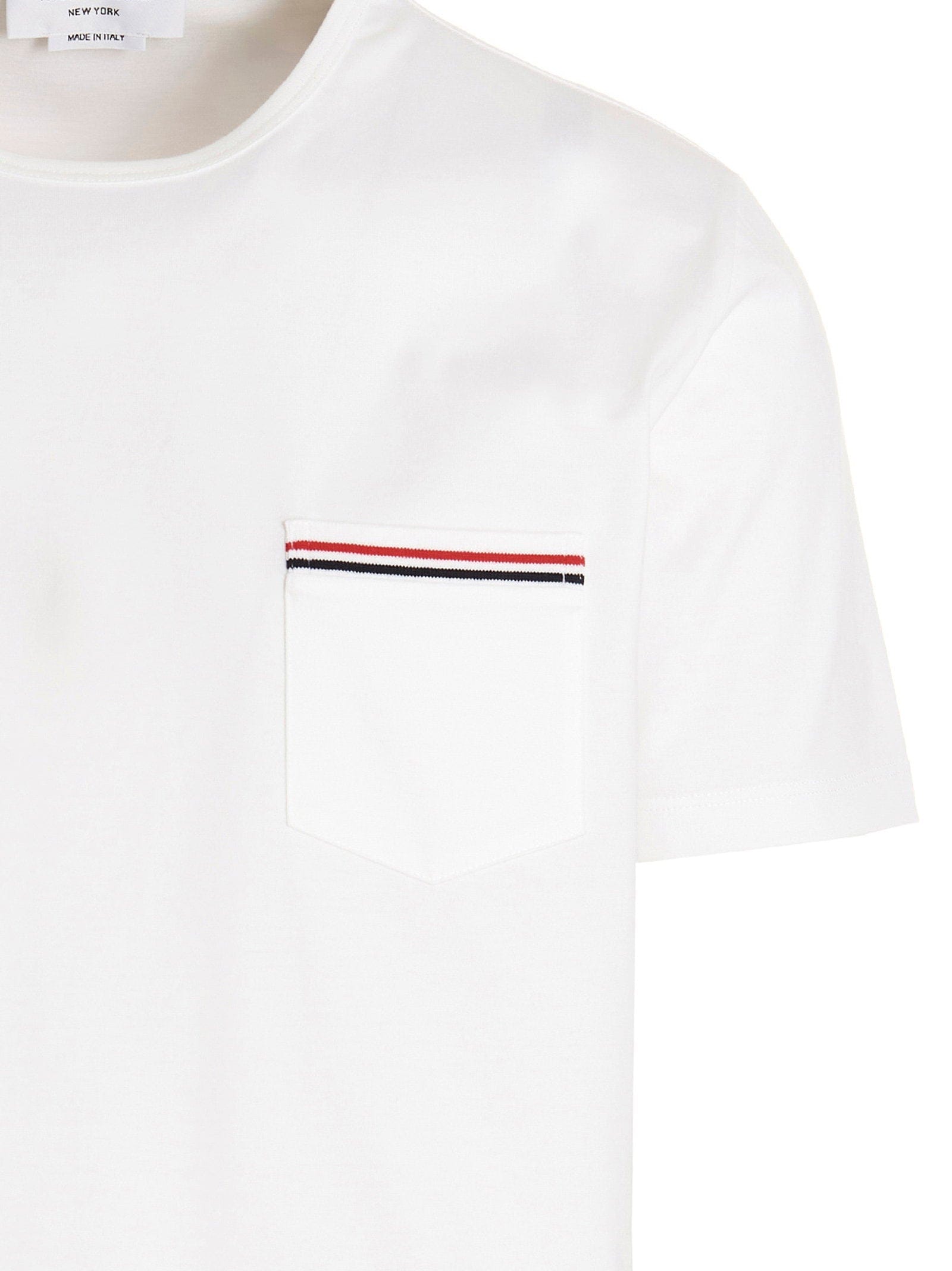 Thom Browne Logo Band Jersey T - Shirt — White