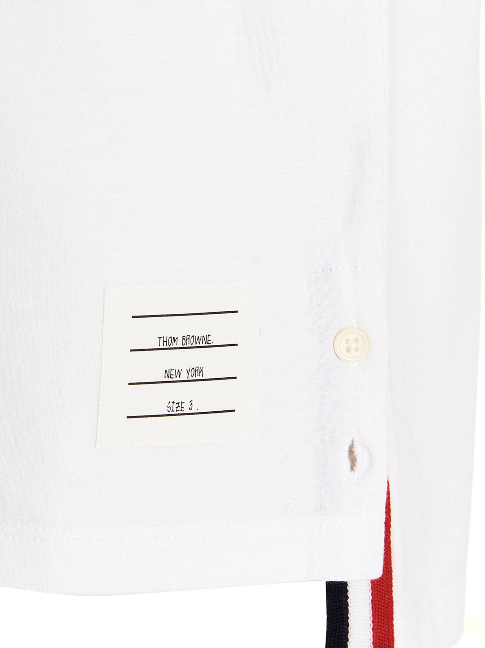 Thom Browne Logo Band Jersey T - Shirt — White