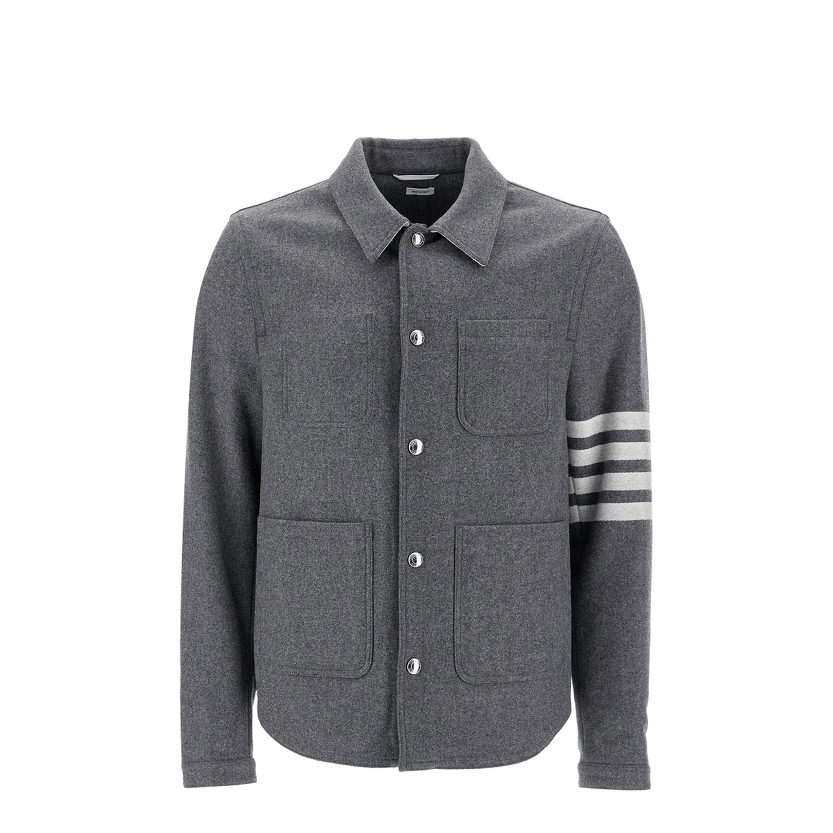 Thom Browne 4 Bar Grey Wool Blend Jacket