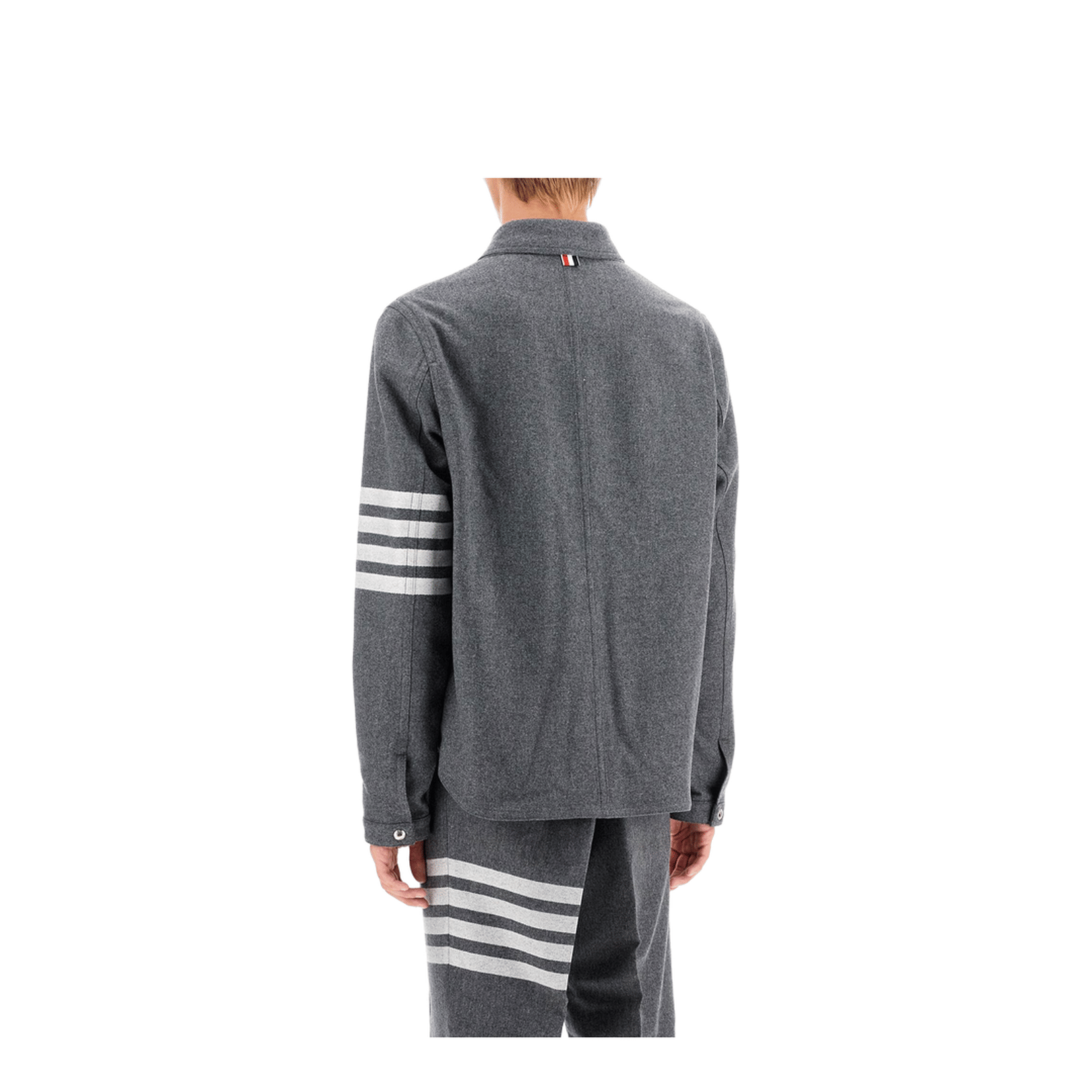 Thom Browne 4 Bar Grey Wool Blend Jacket