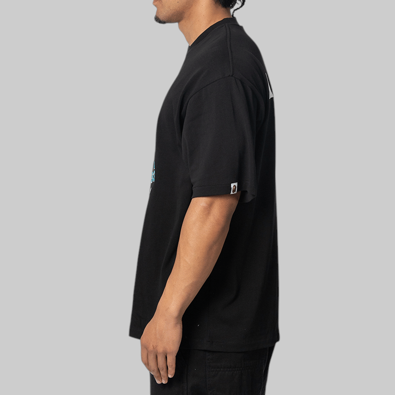 A Bathing Ape® Stencil Font Ape Head Relaxed Fit T - Shirt - Black
