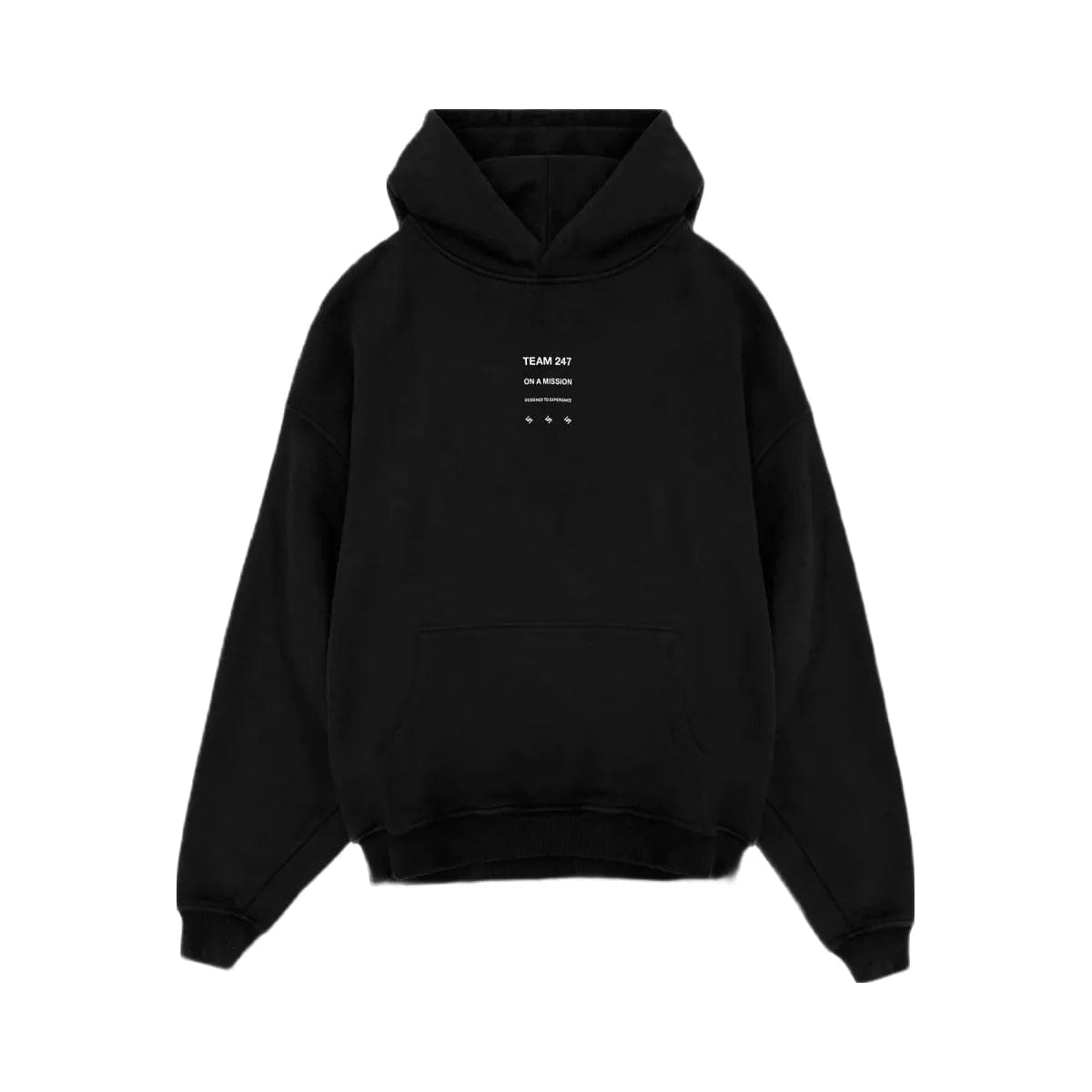 Represent 247 Uprising Oversized Hoodie Black