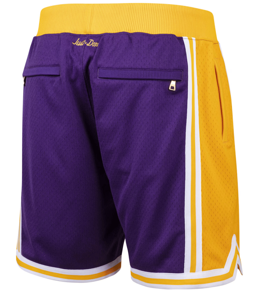 Mitchell & Ness x Just Don Los Angeles Lakers Hardwood Classics 1996 - 97 Road Shorts