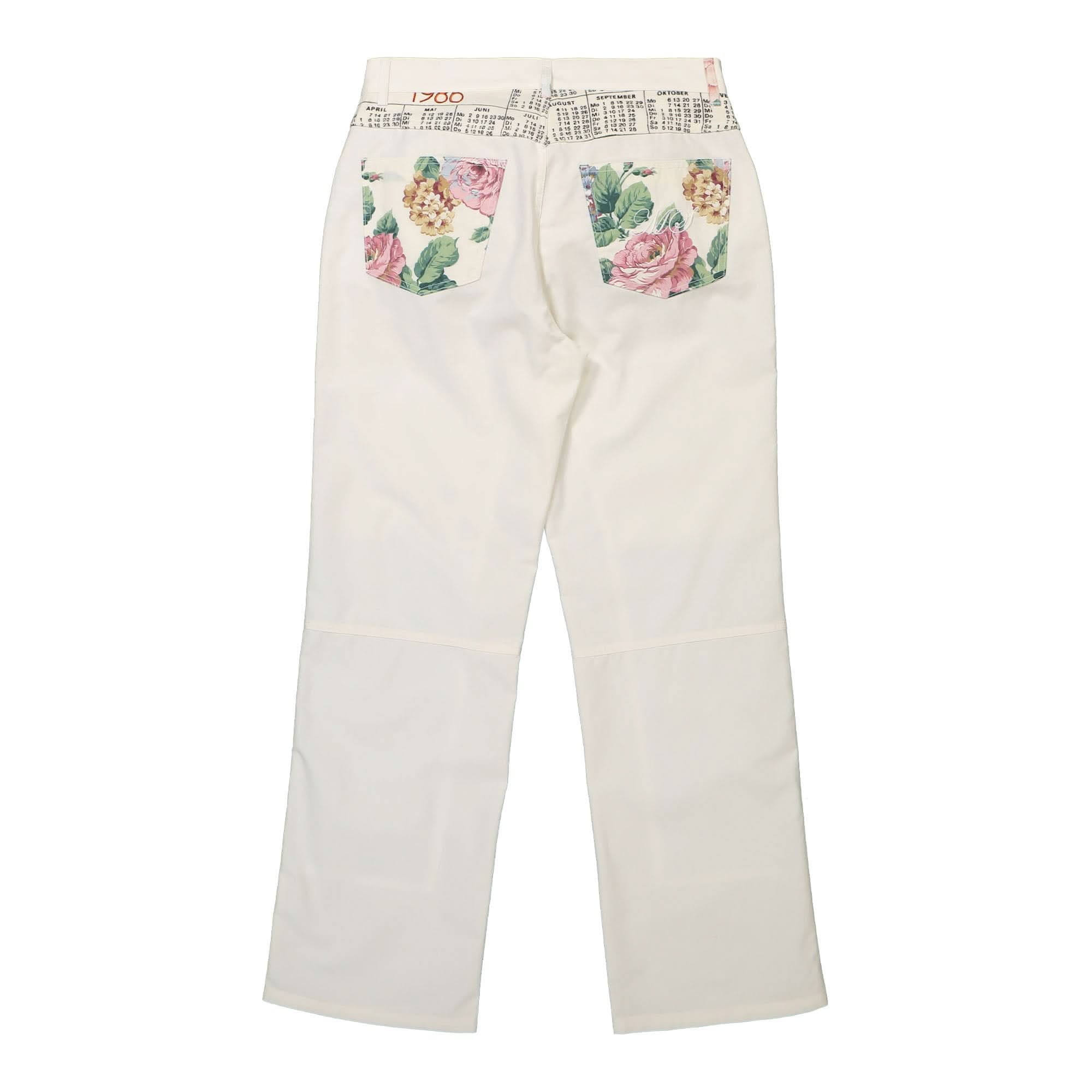Marine Serre Household Linen Calendar Straight Leg Pants