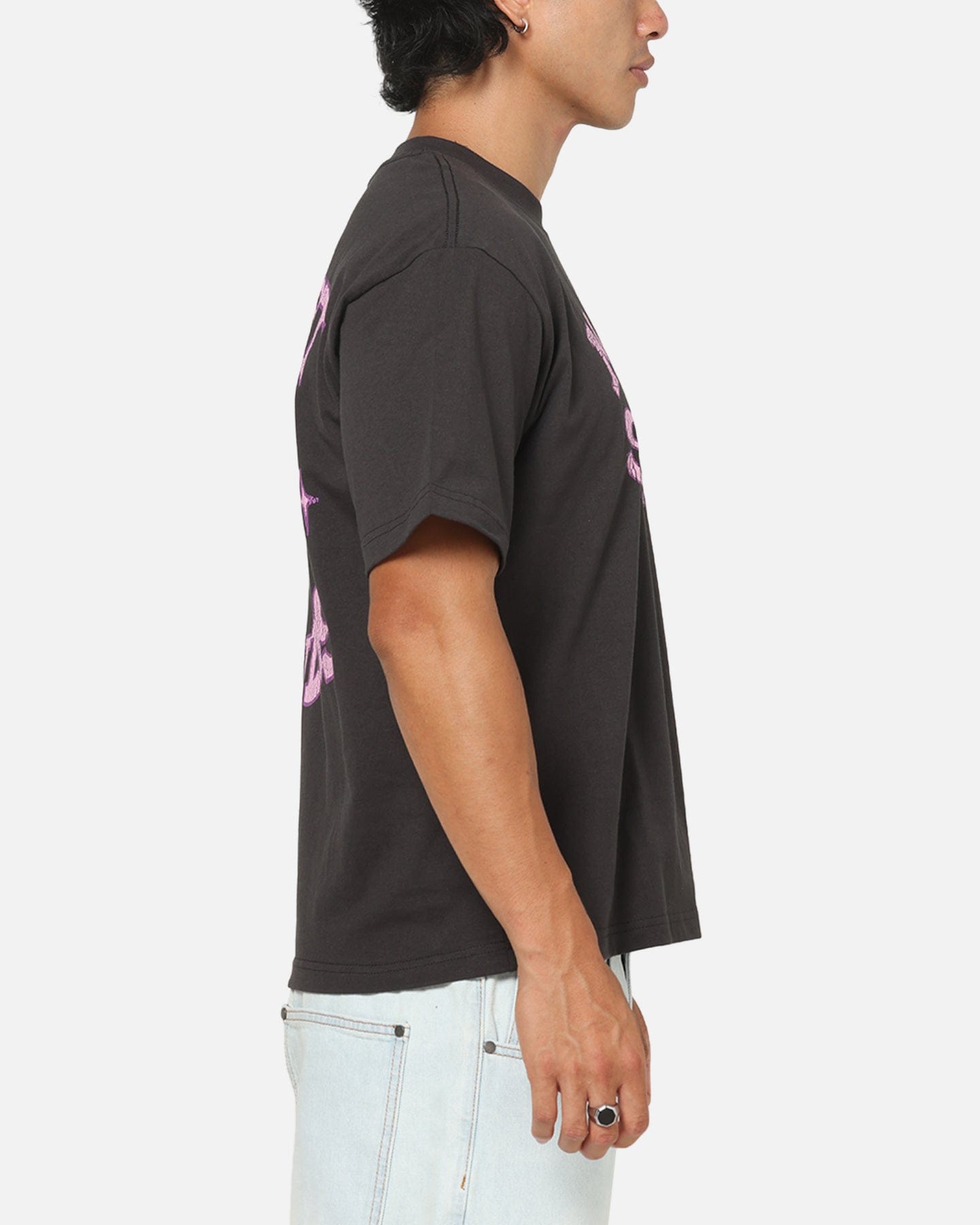 Market Smiley Old School T - Shirt Washed Black