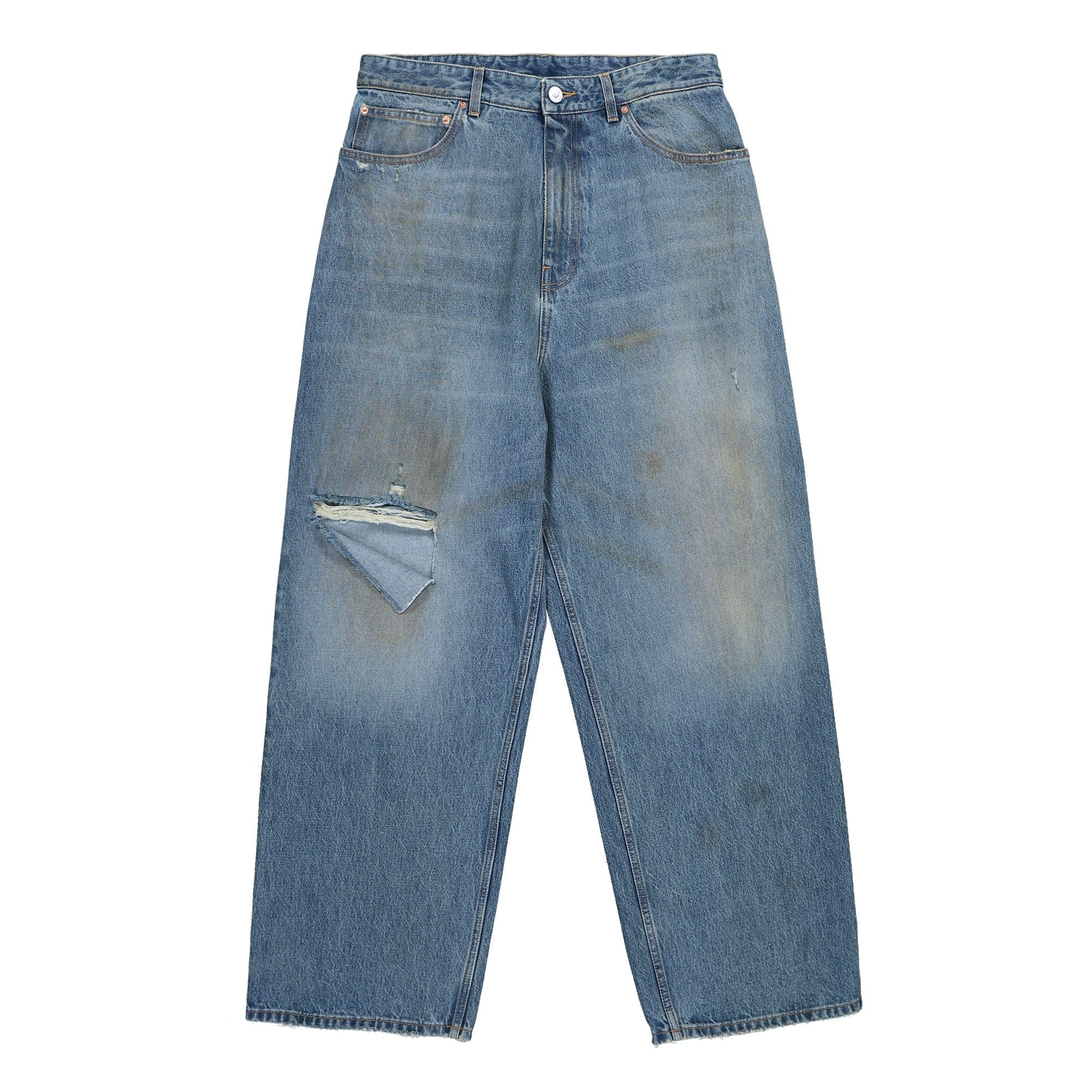 Vetements Distressed Baggy Jeans