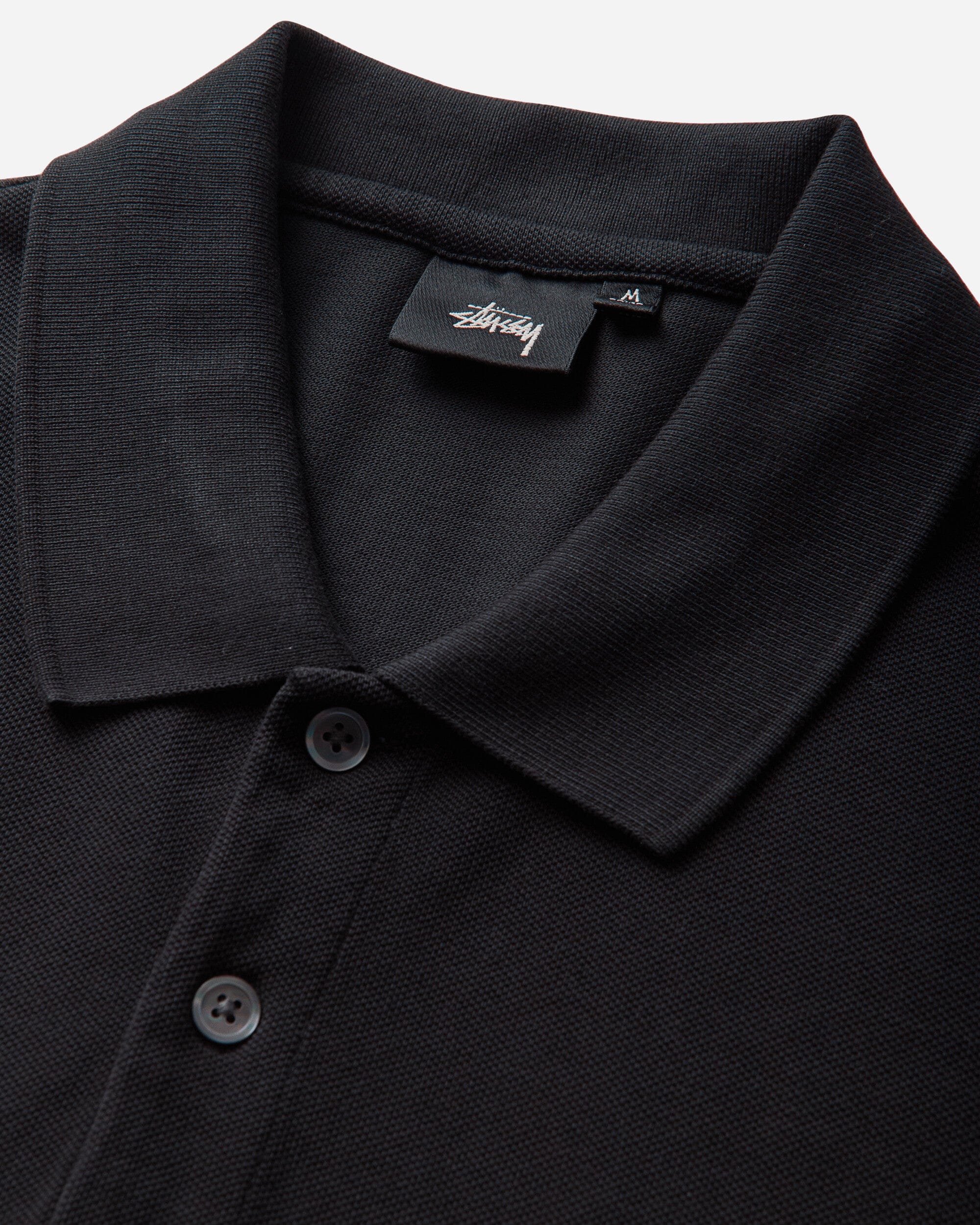 Stussy StüSsy Classic Pique Polo Black Price in India | Culture Circle