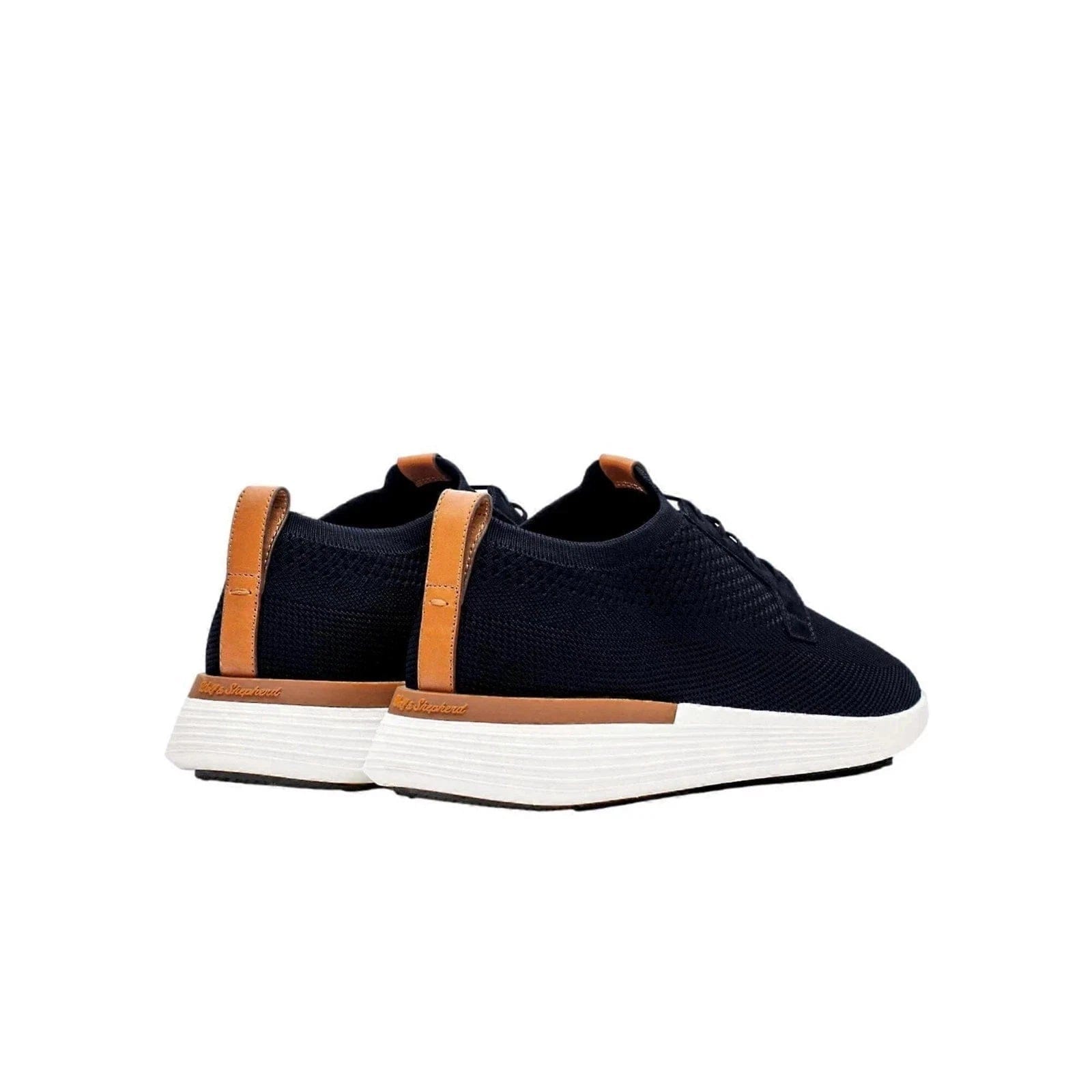 Wolf & Shepherd SwiftKnit Derby Men's Navy Square Toe Dress Shoes RHS8468