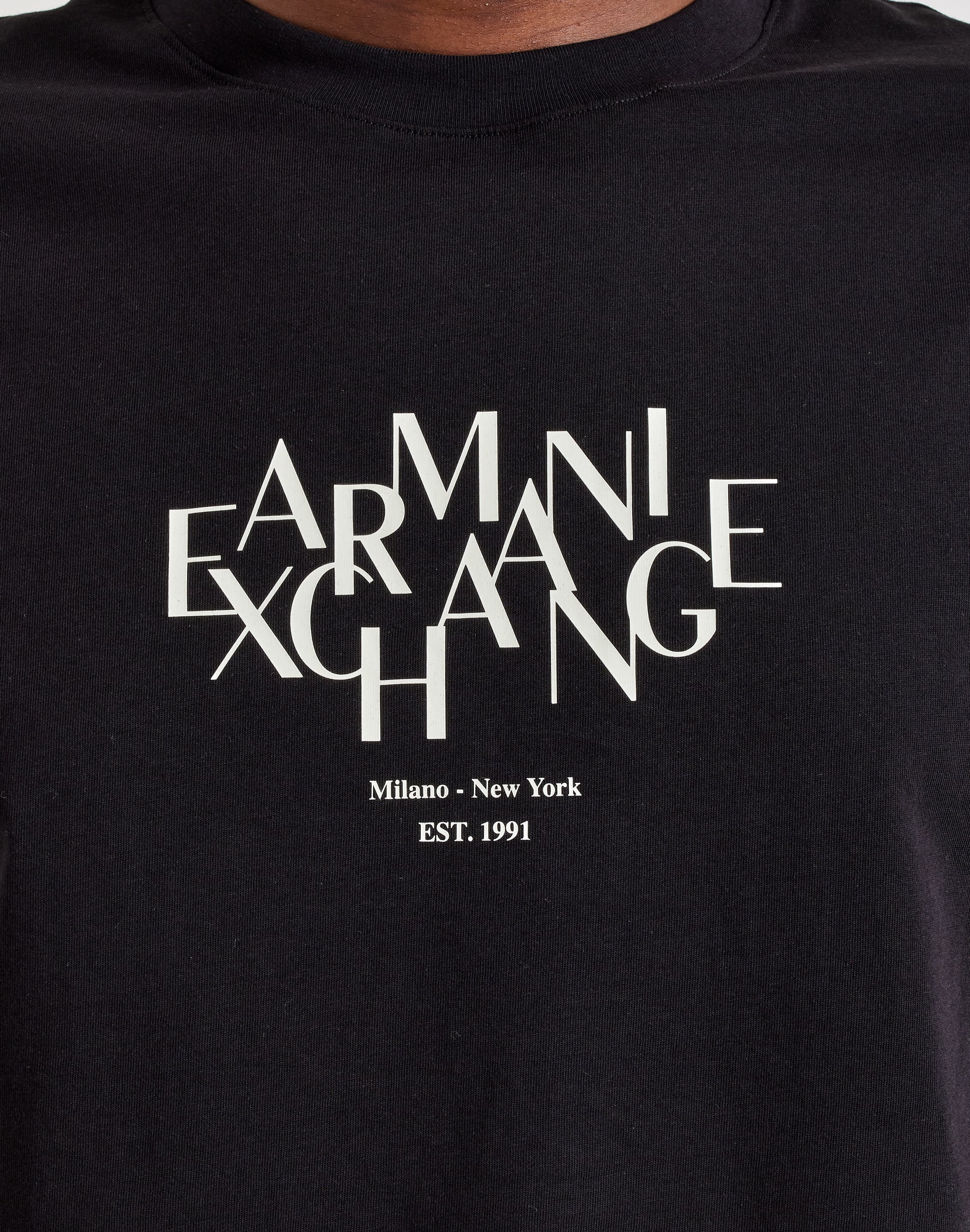 Armani Exchange Block Letter Logo T-Shirt