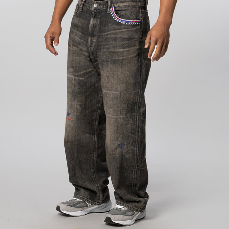 Neighborhood Savage Denim DP Wide Pant - Black