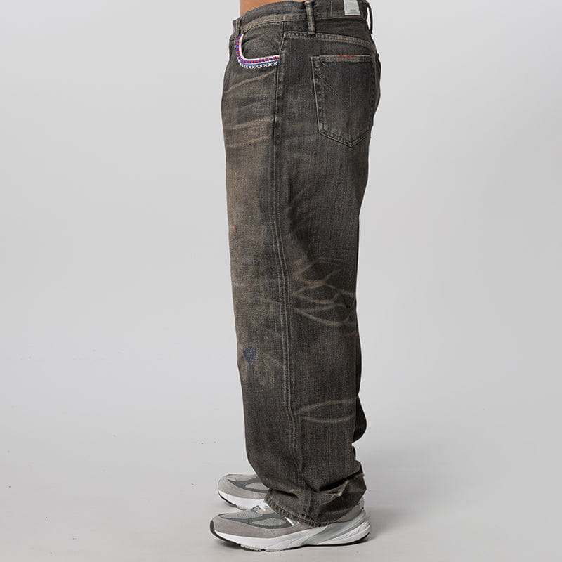 Neighborhood Savage Denim DP Wide Pant - Black